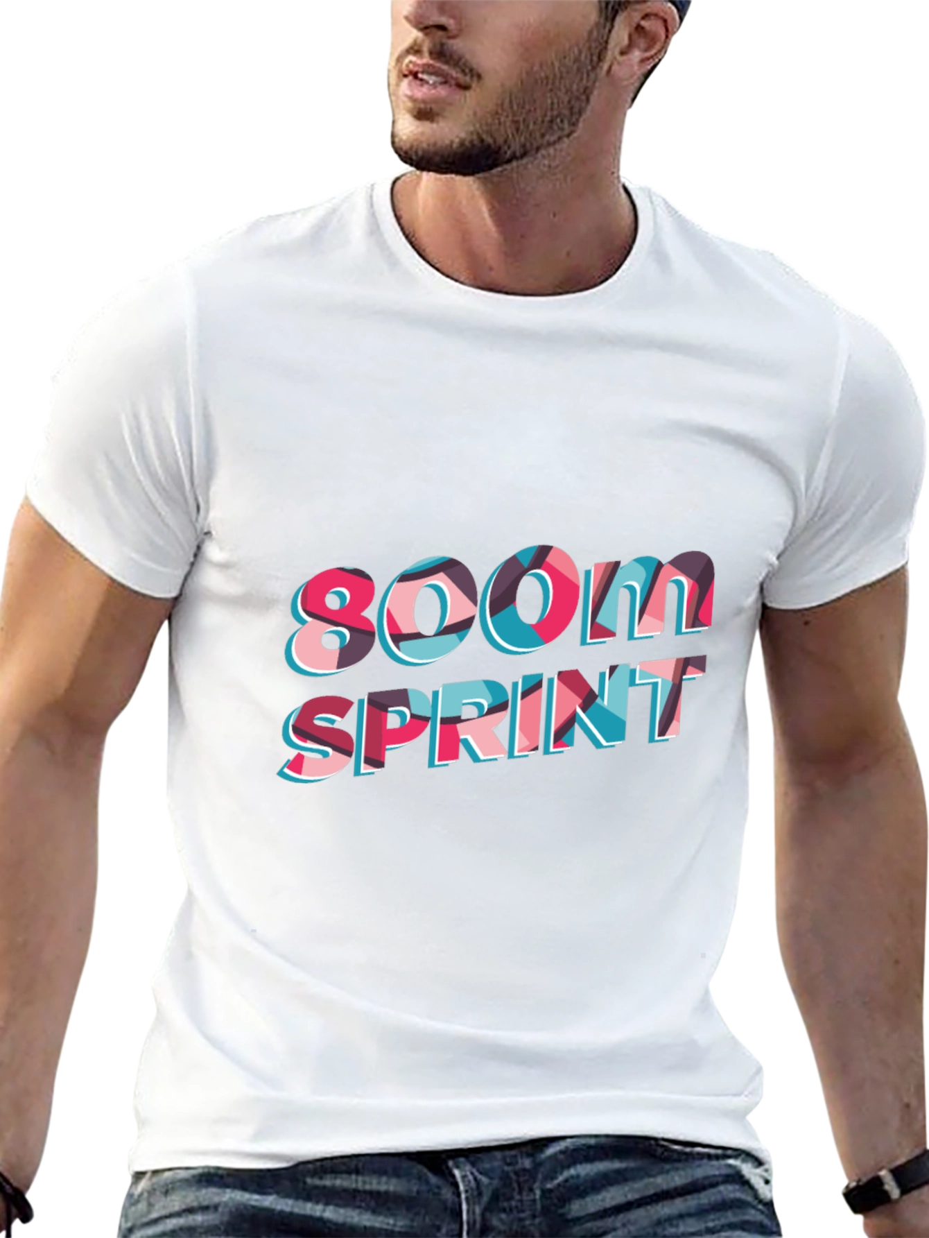800M Sprint Black T-Shirt