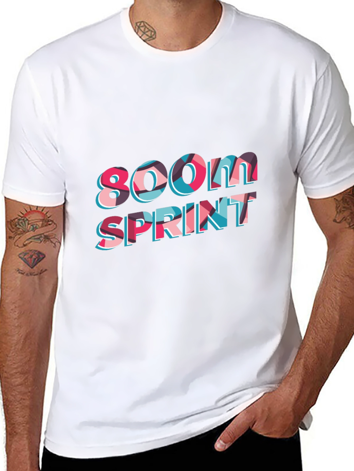 800M Sprint Black T-Shirt