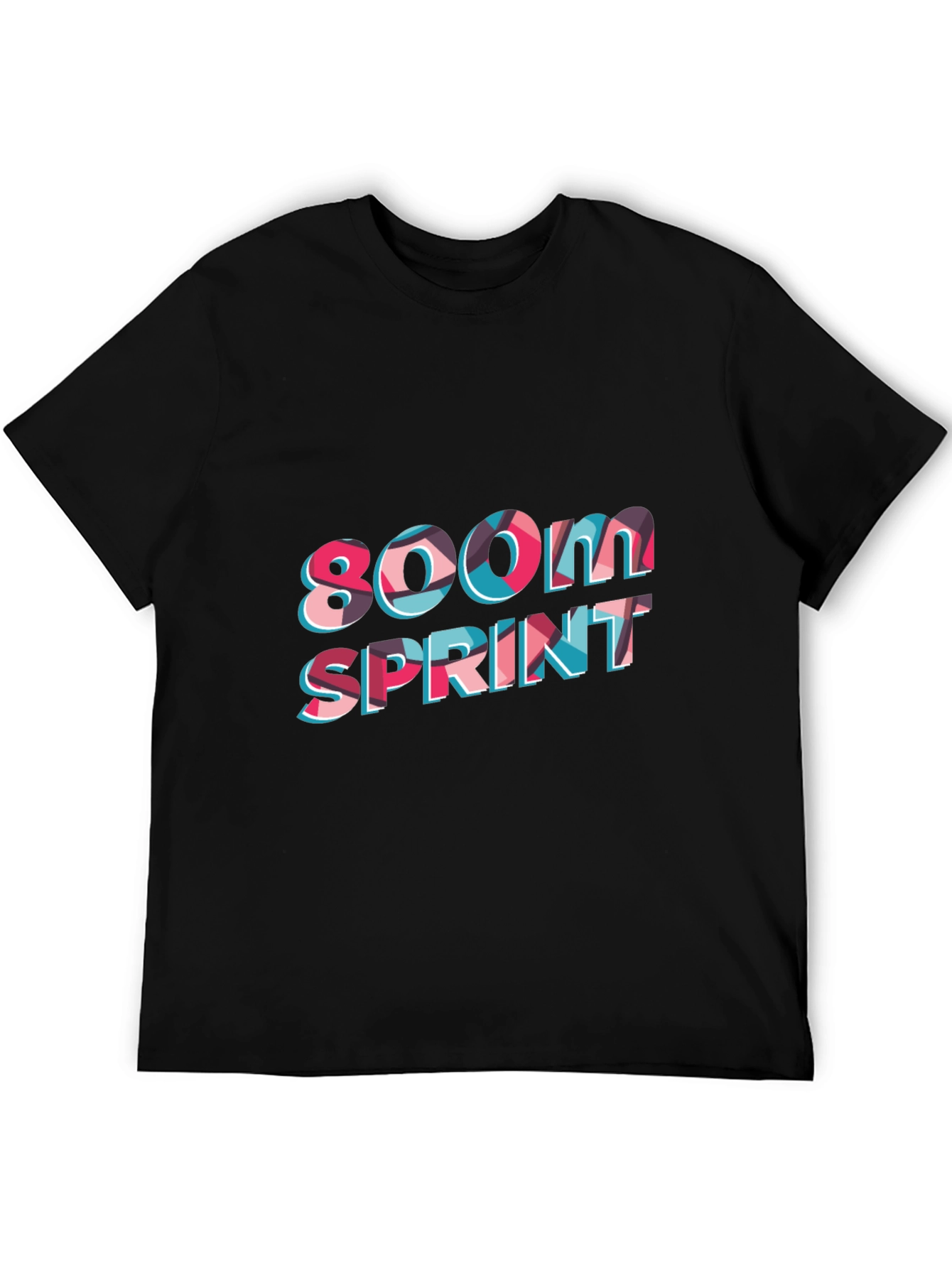 800M Sprint Black T-Shirt