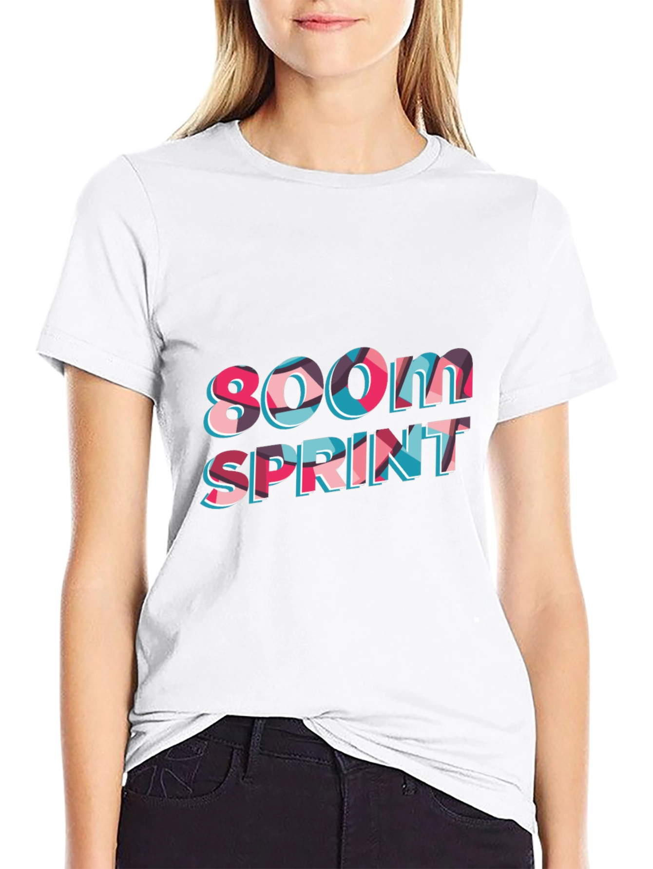 800M Sprint Black T-Shirt