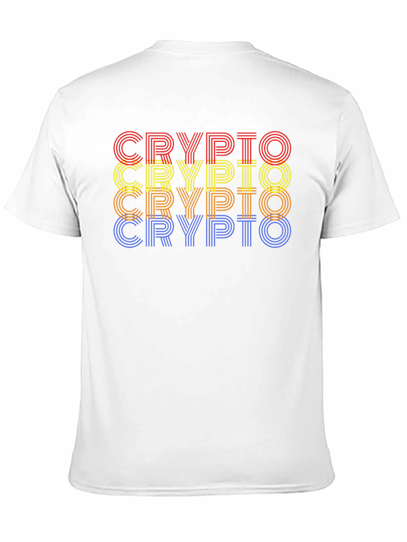 Retro Crypto Stacked Graphic Tee