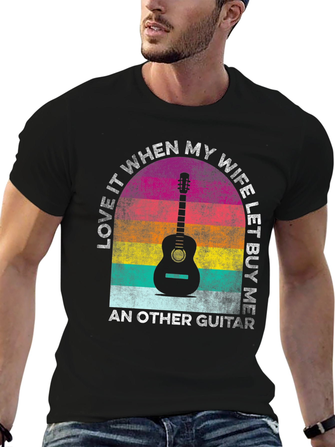Guitar Lover T-Shirt: My Wife Buys Me Guitars!
