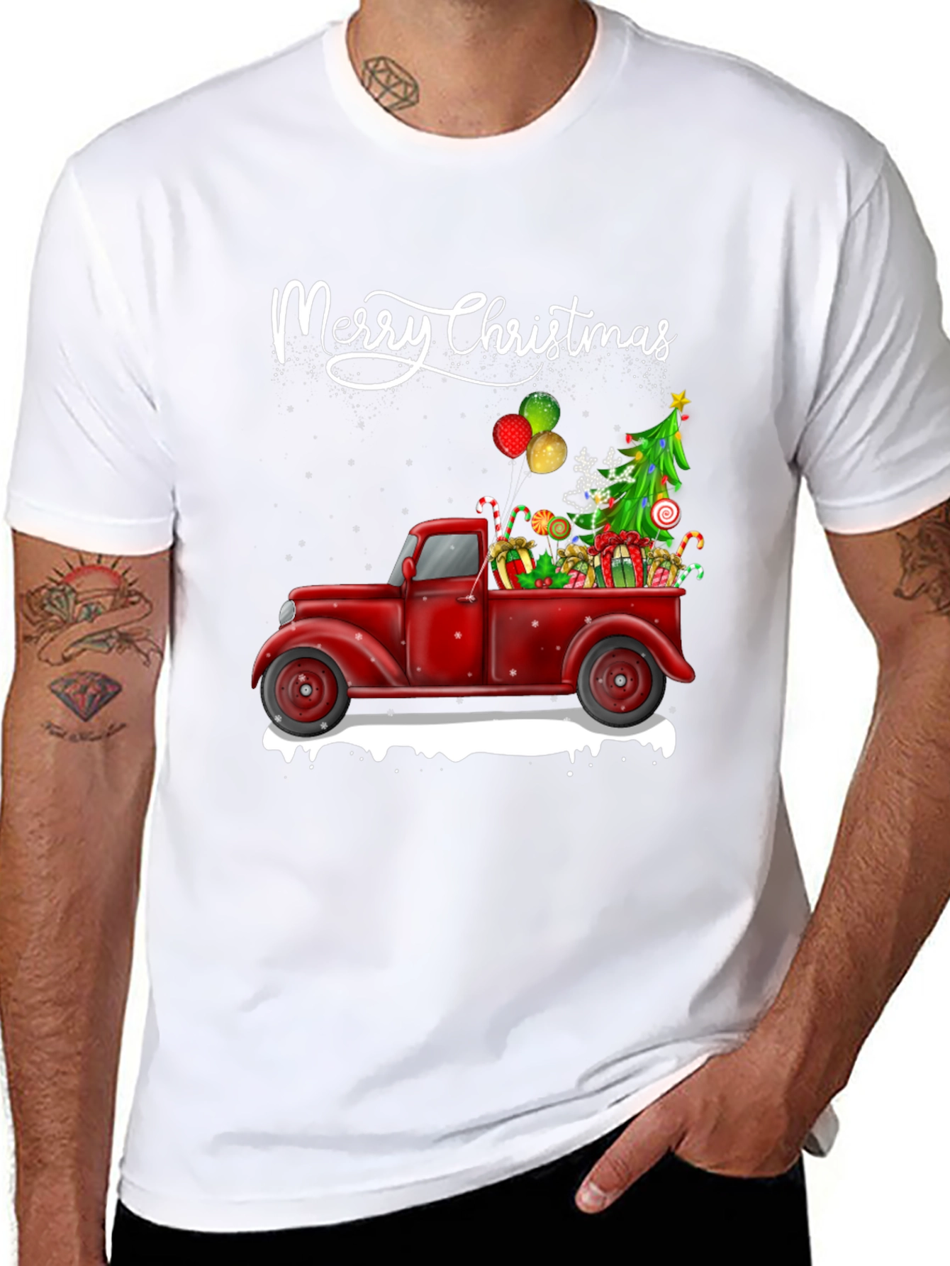 Merry Christmas Truck T-Shirt