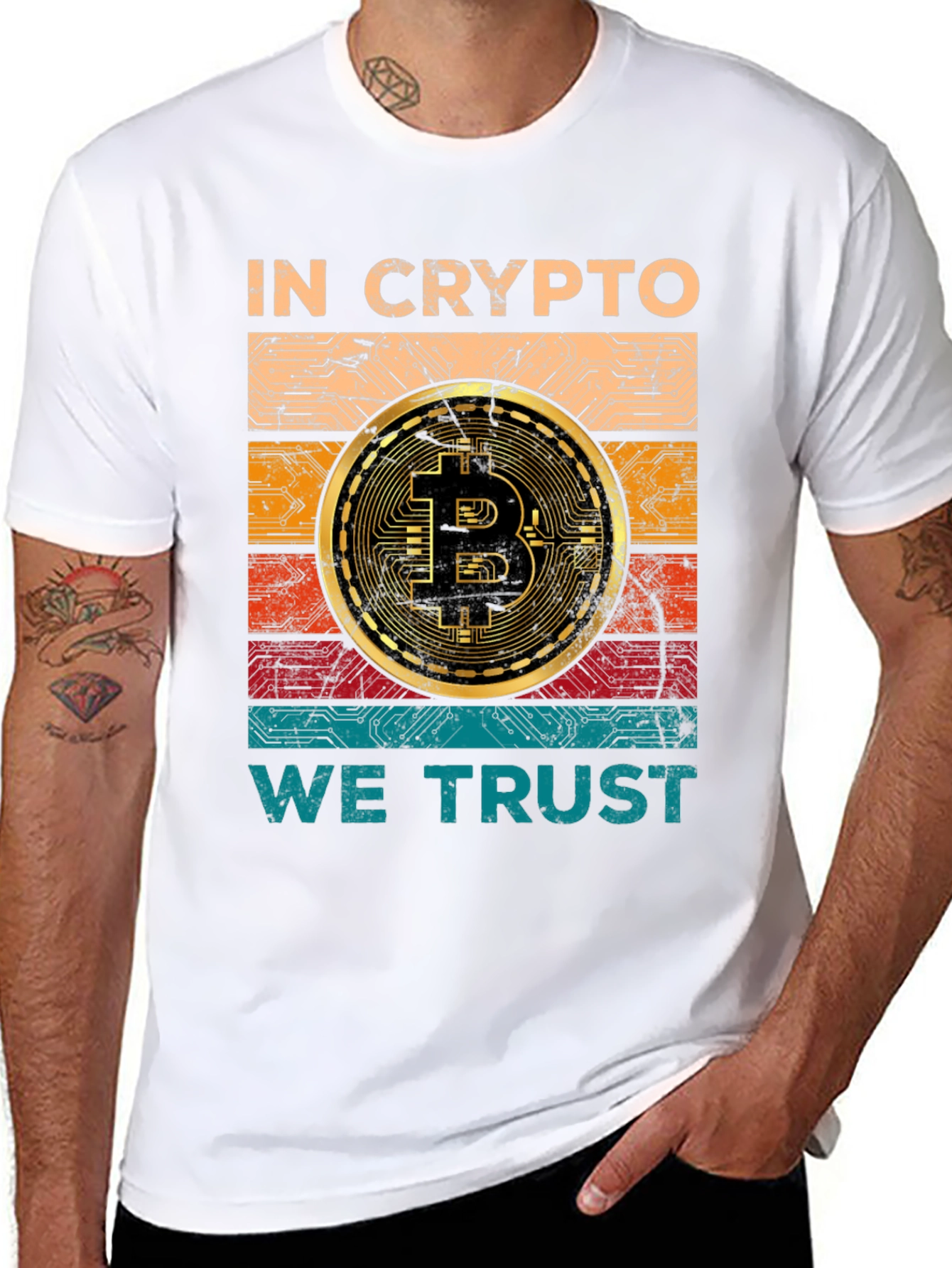 In Crypto We Trust Bitcoin Graphic Tee