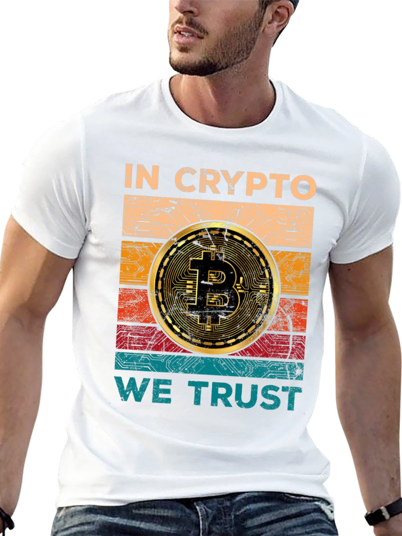 In Crypto We Trust Bitcoin Graphic Tee