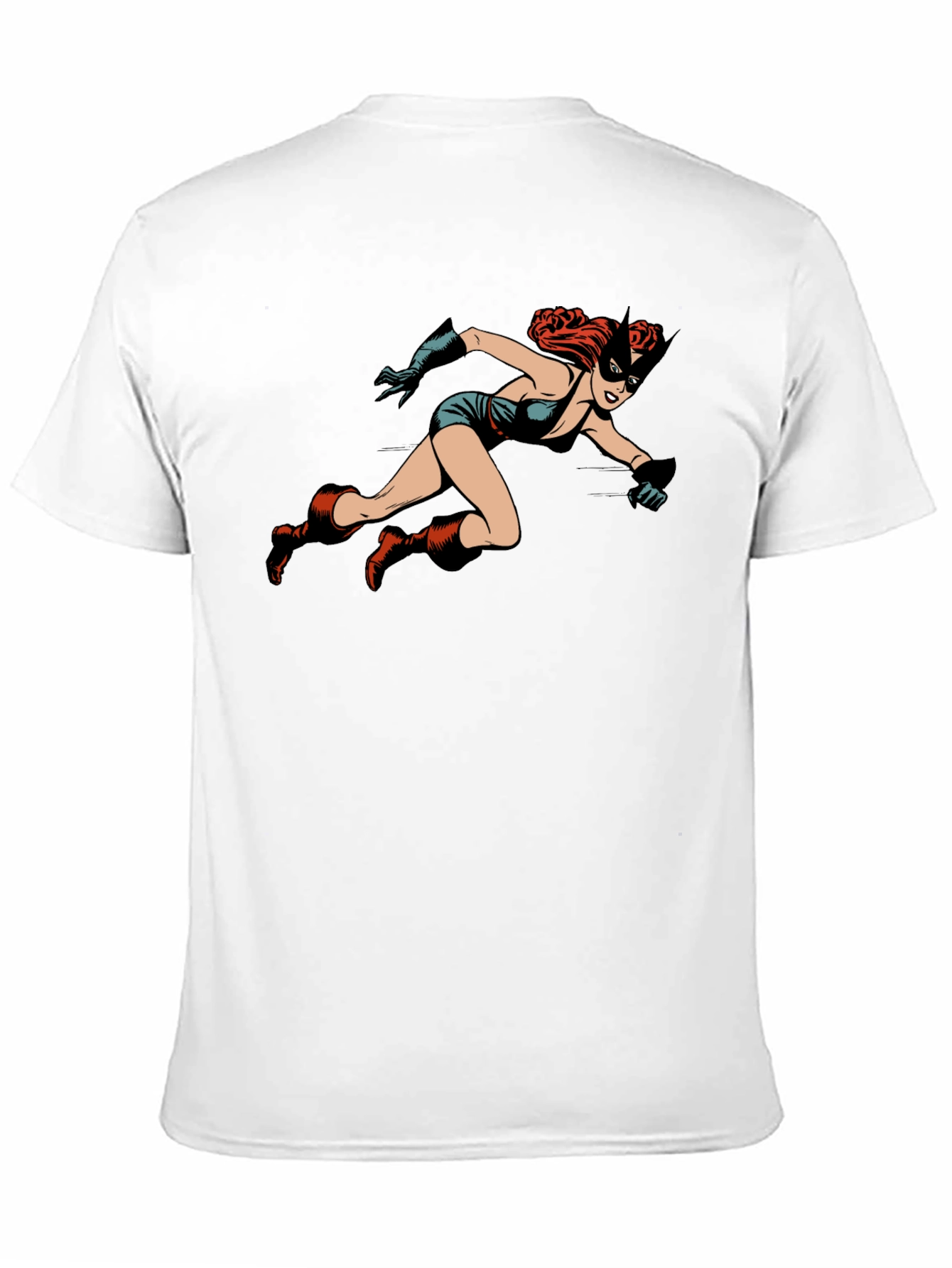 Retro Comic Book Heroine Graphic T-Shirt - Unisex