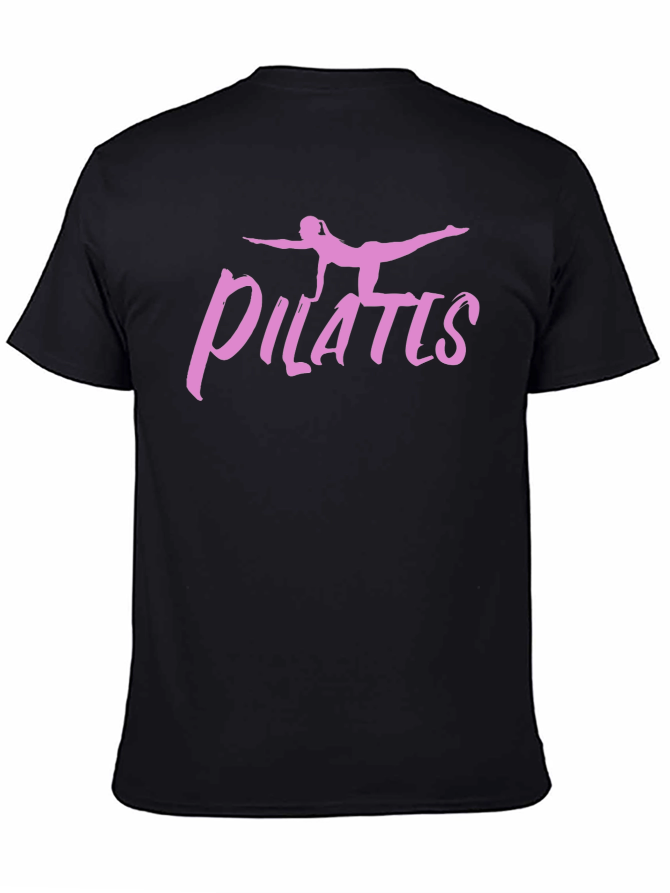Pilates Pose Graphic Tee - Black