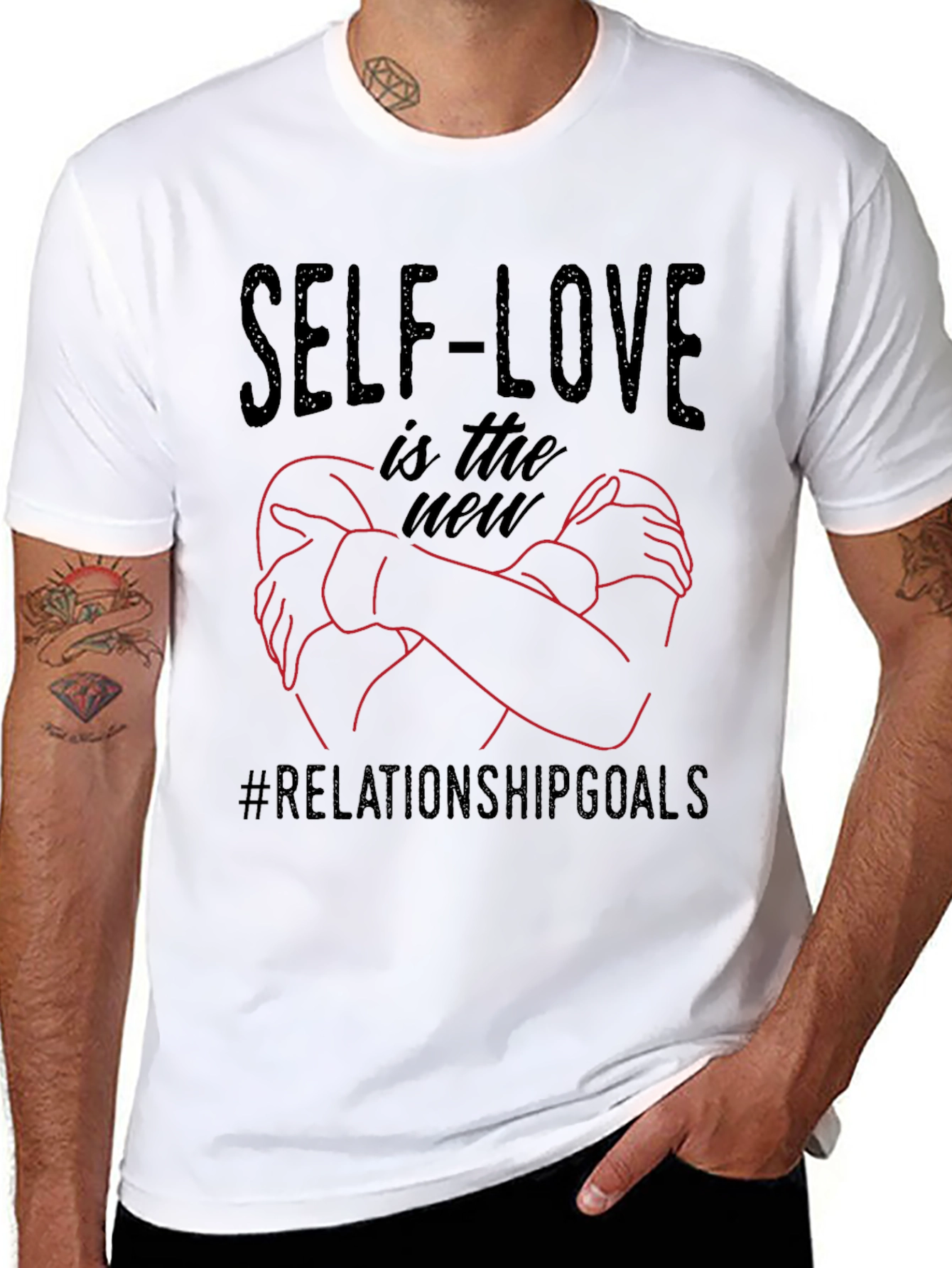 Self-Love Relationship Goals Graphic Tee
