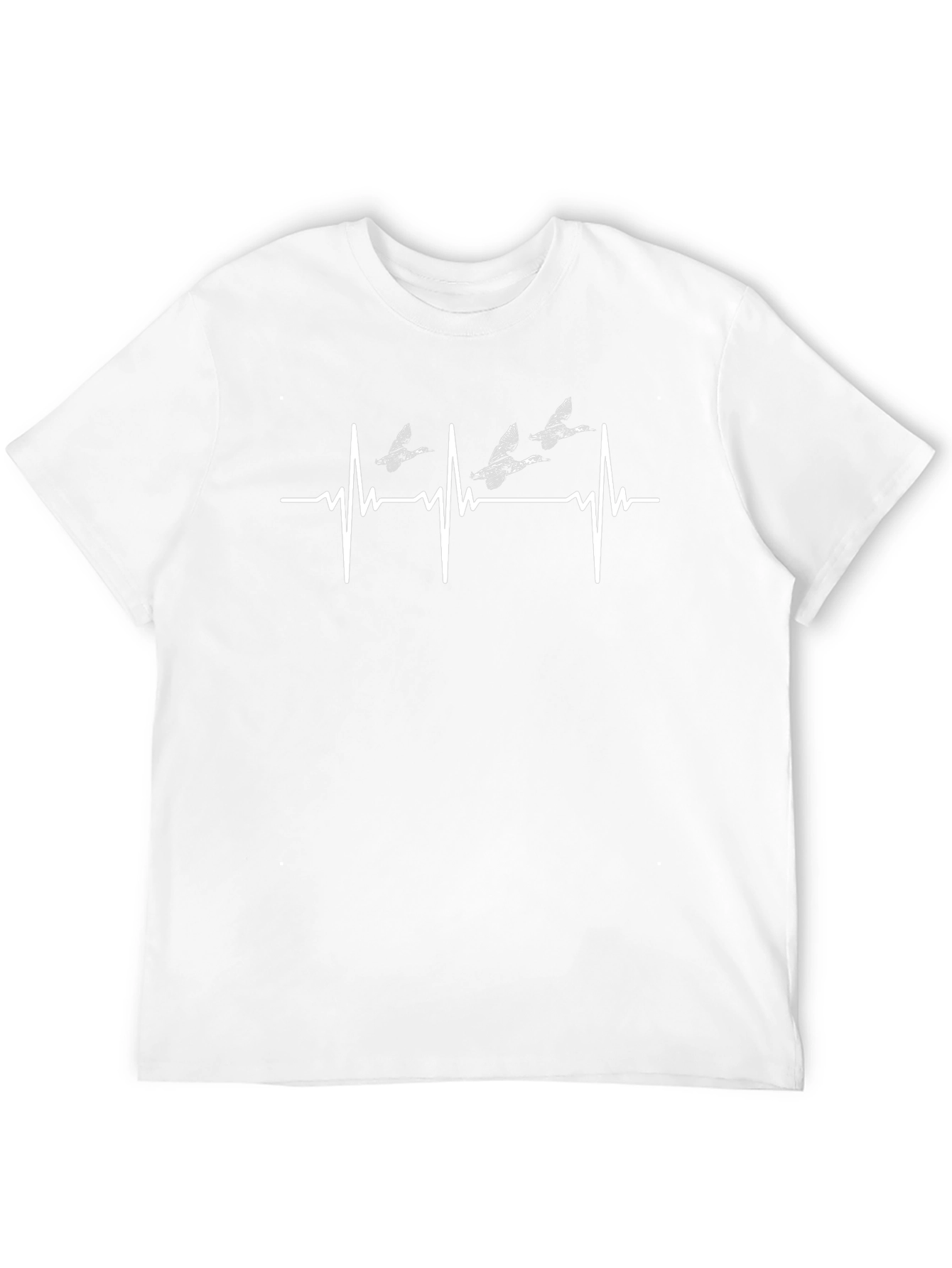 Duck Heartbeat T-Shirt - Black Cotton Tee