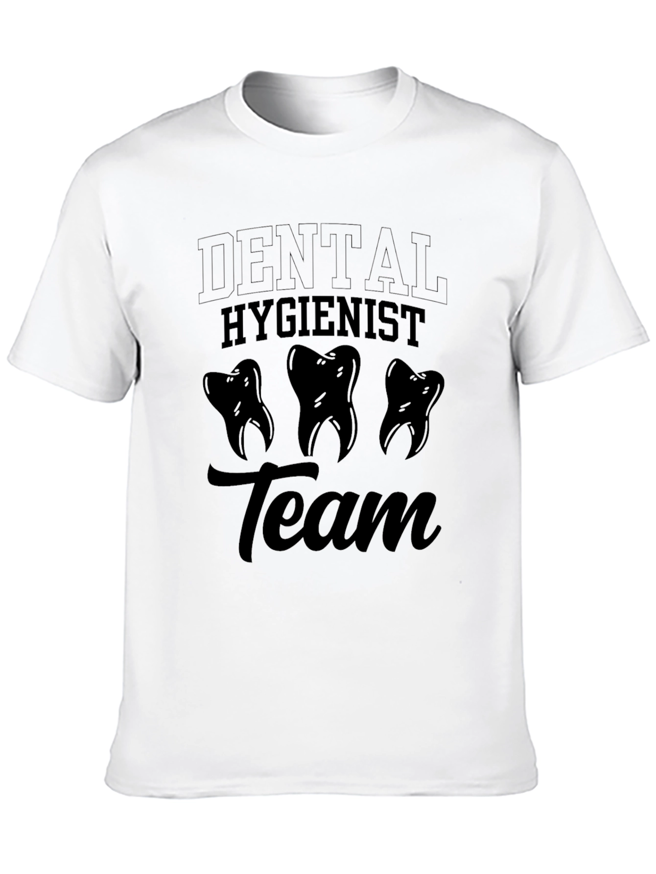 Dental Hygienist Team T-Shirt - Black