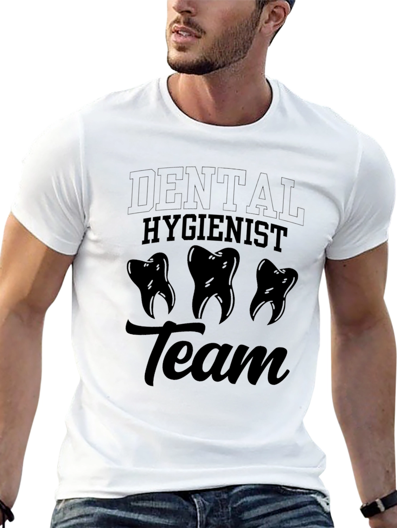 Dental Hygienist Team T-Shirt - Black