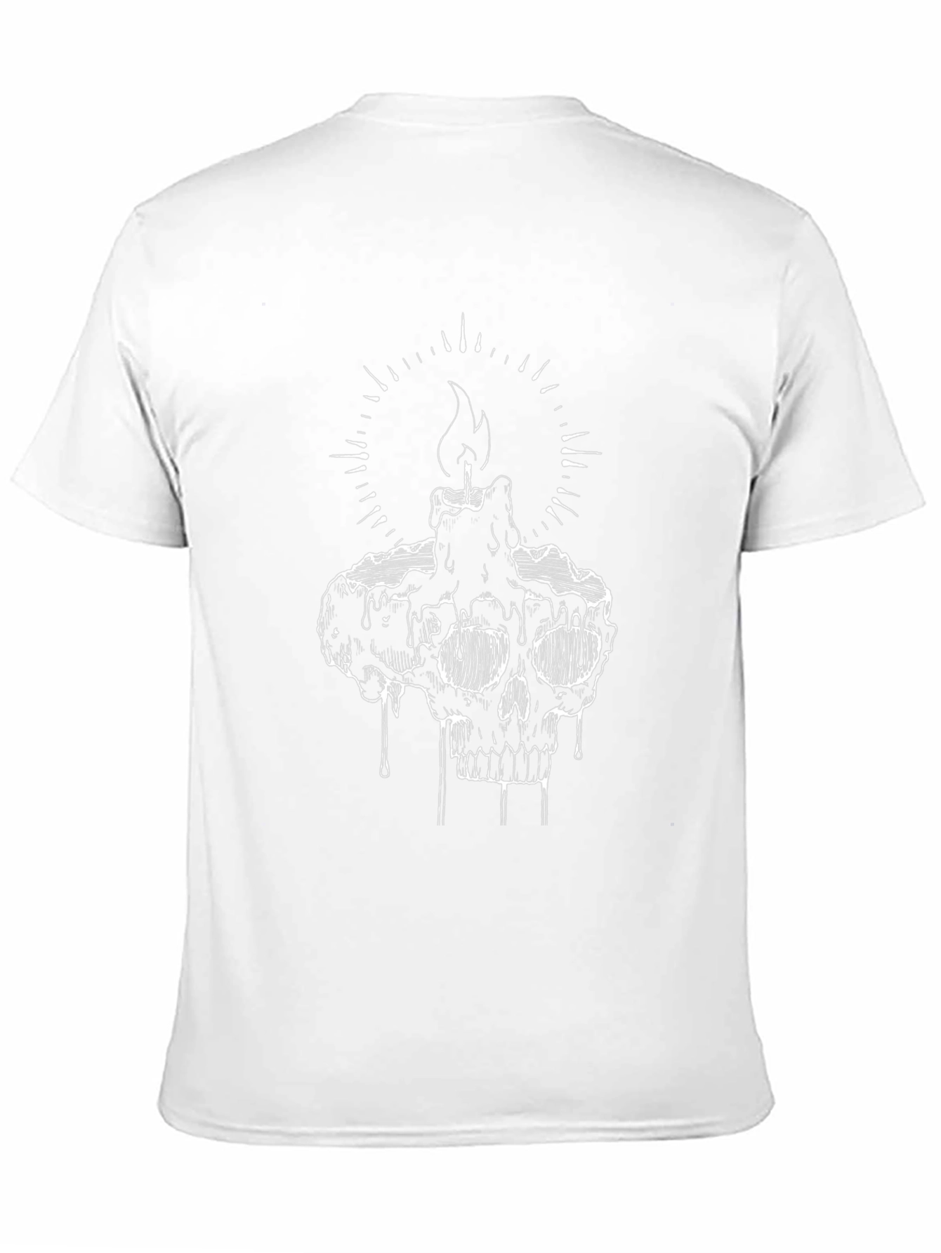 Skull Candle Graphic Tee - Black