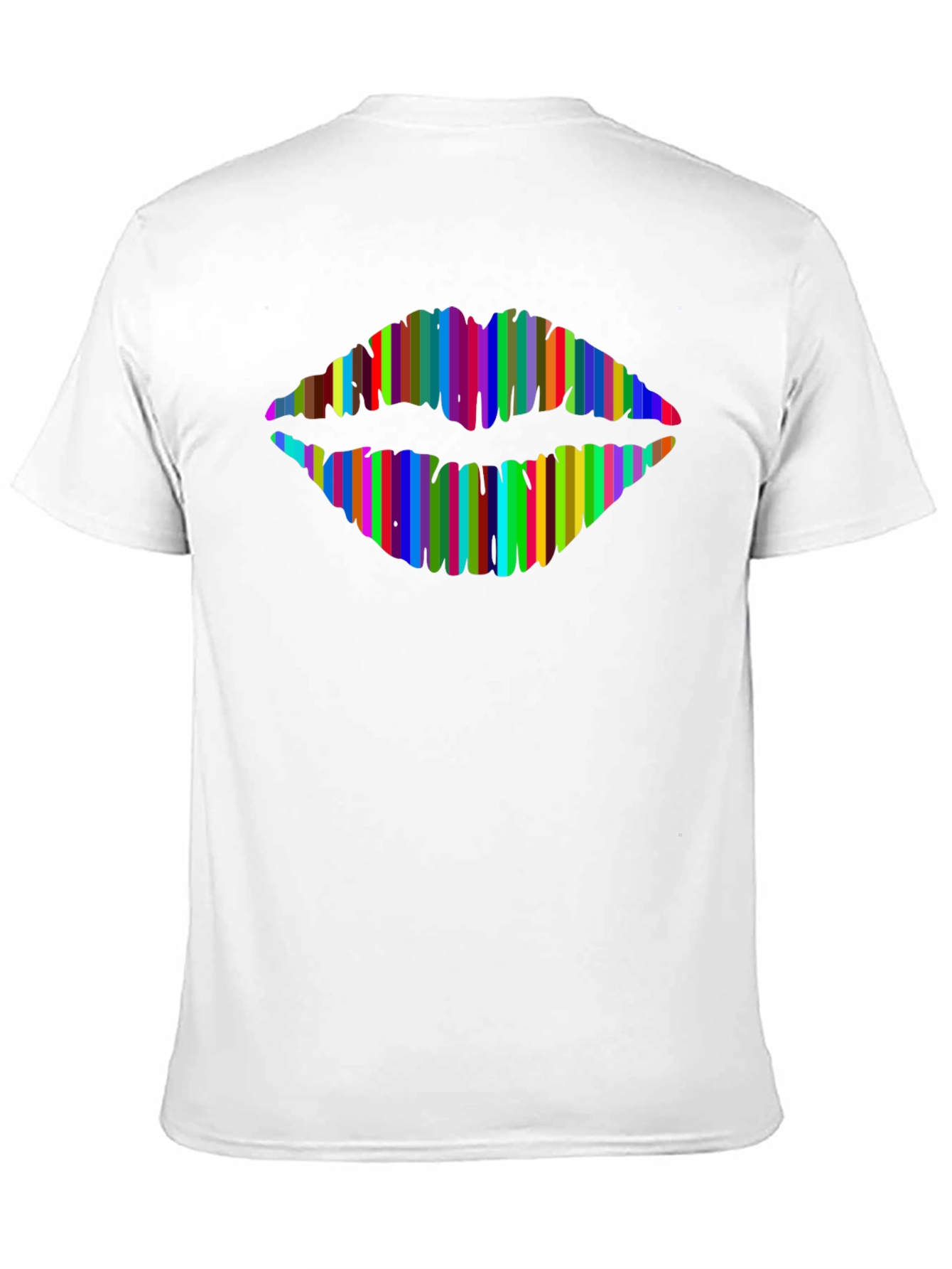 Rainbow Lips Graphic T-Shirt - Modern Style