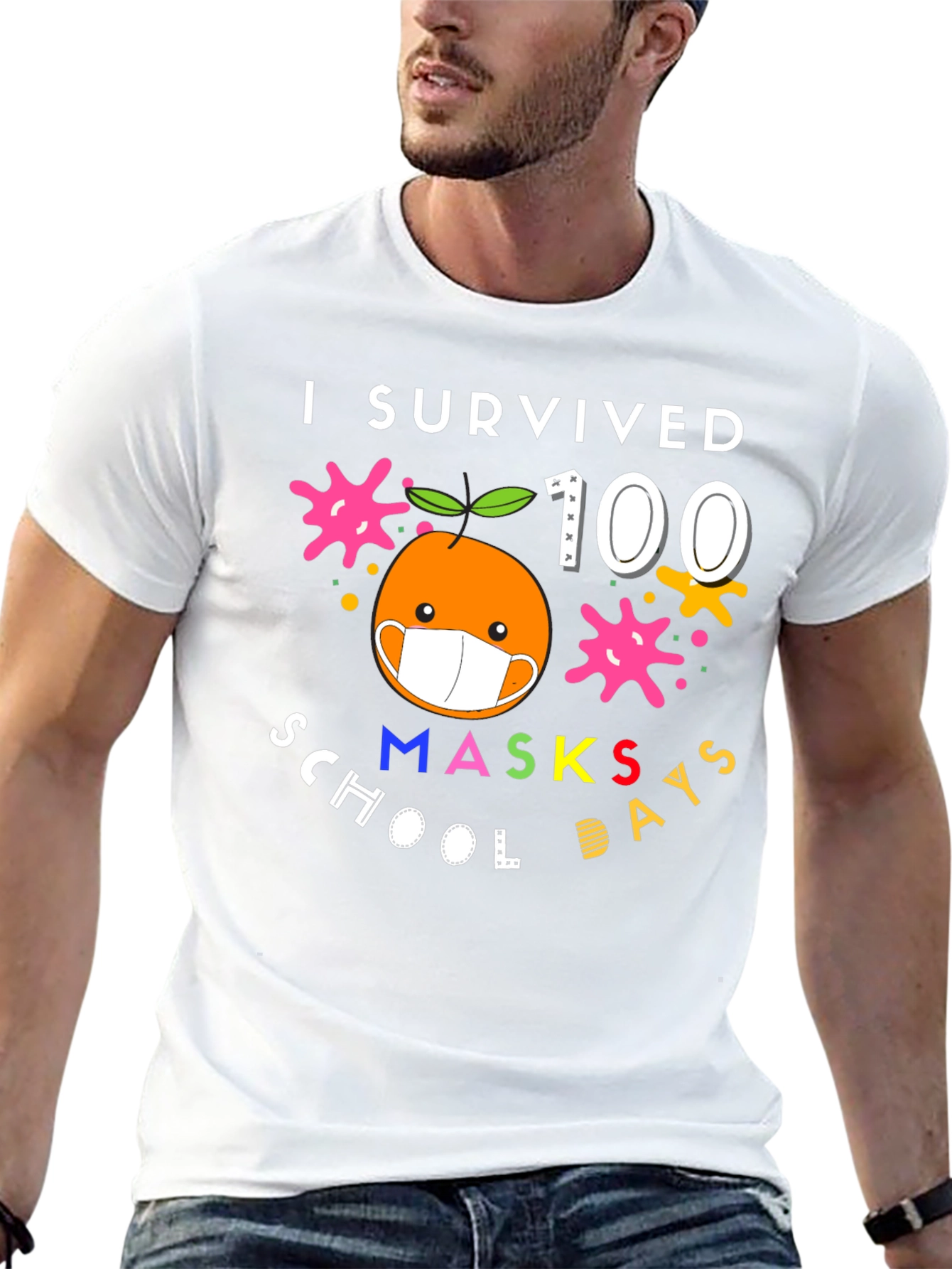 I Survived 100 Masks School Days T-Shirt