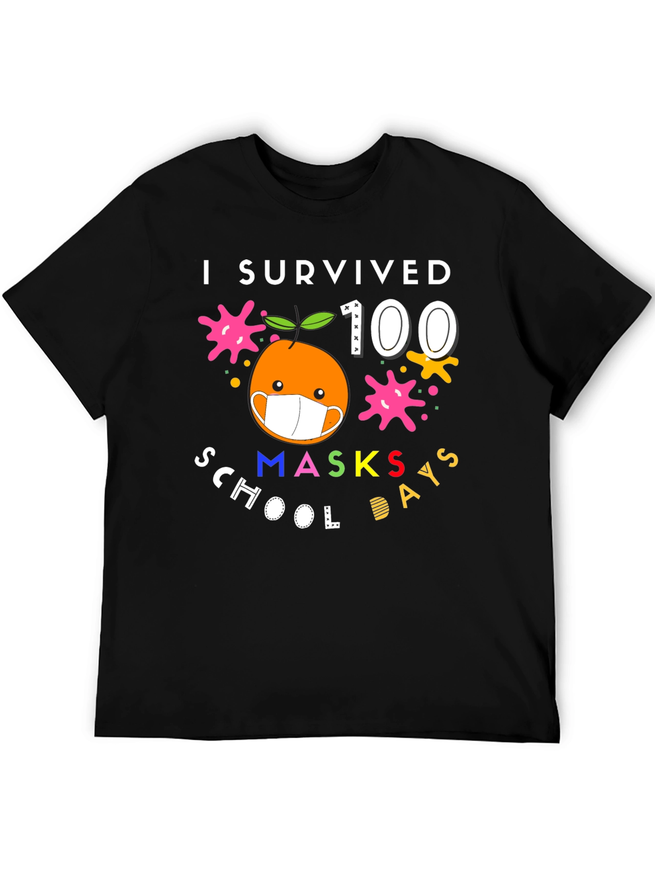 I Survived 100 Masks School Days T-Shirt
