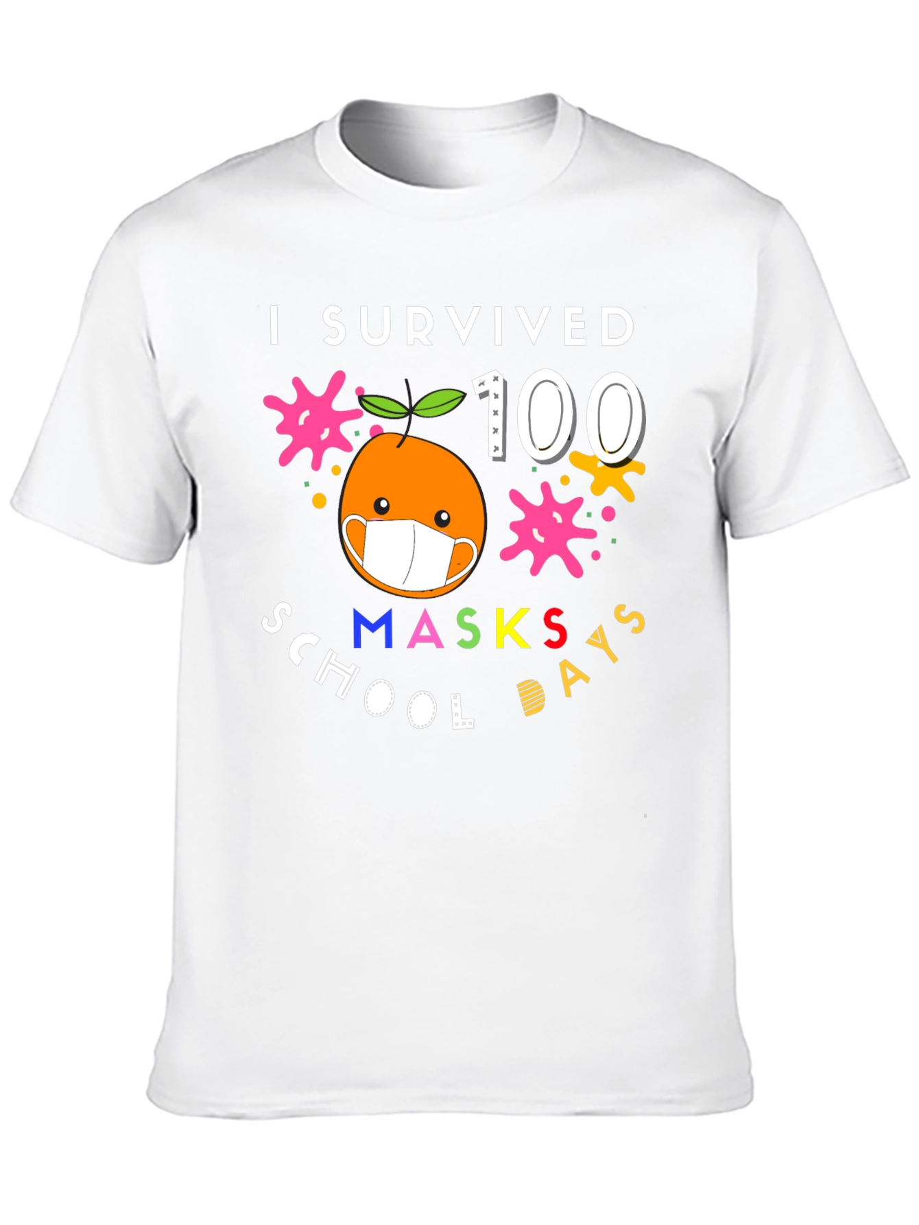 I Survived 100 Masks School Days T-Shirt
