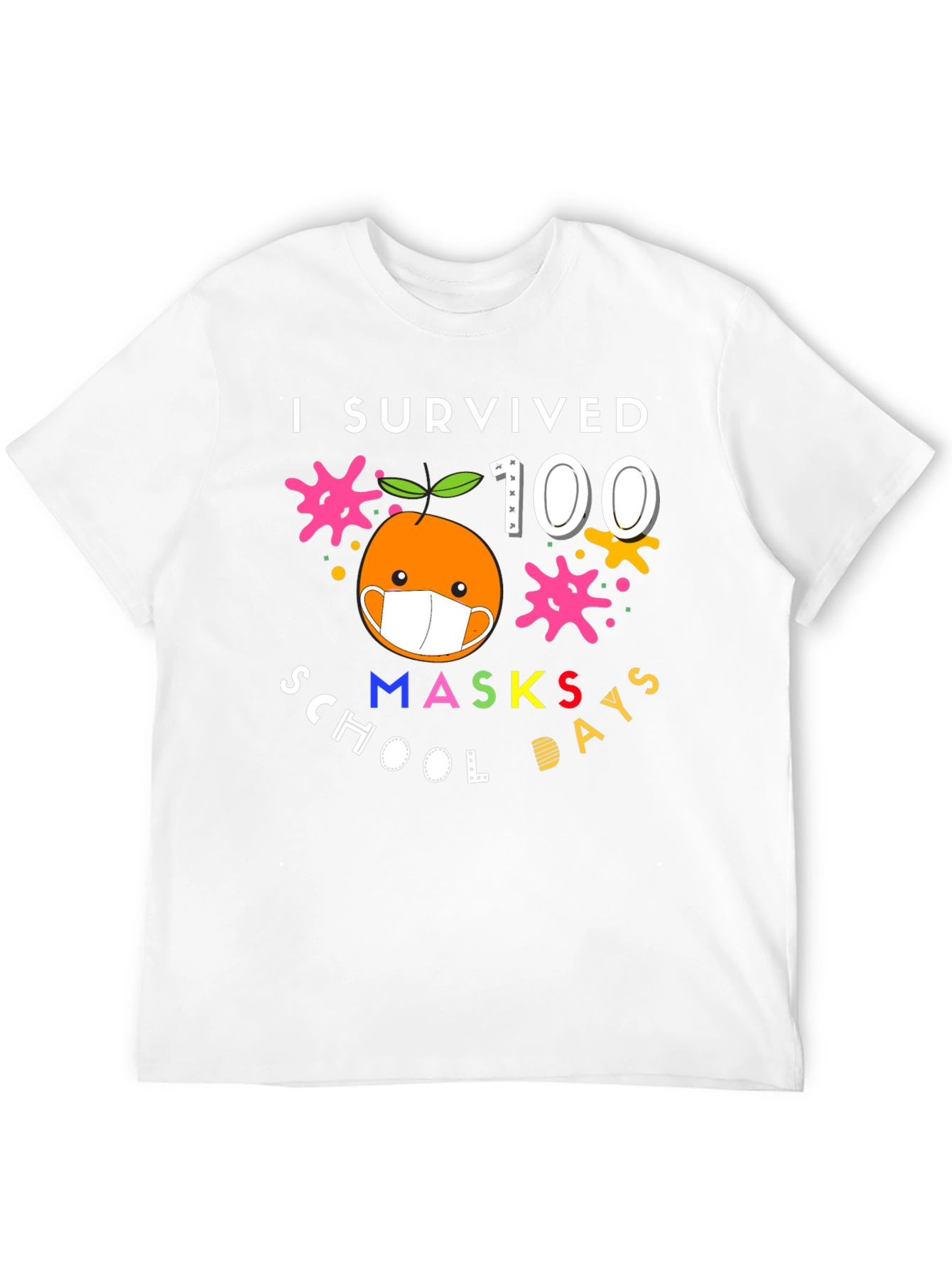 I Survived 100 Masks School Days T-Shirt