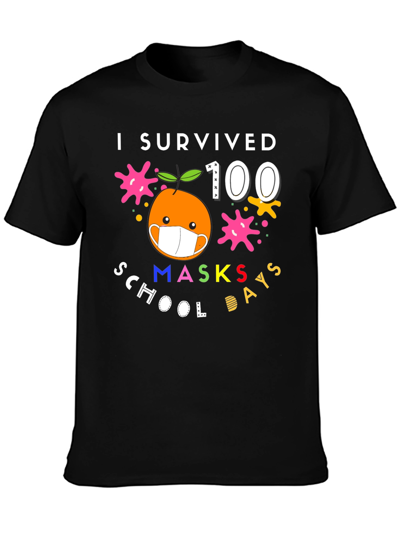 I Survived 100 Masks School Days T-Shirt
