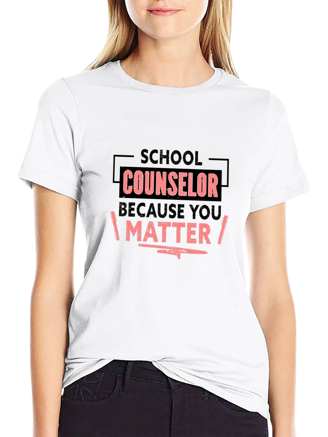School Counselor T-Shirt - You Matter - Black