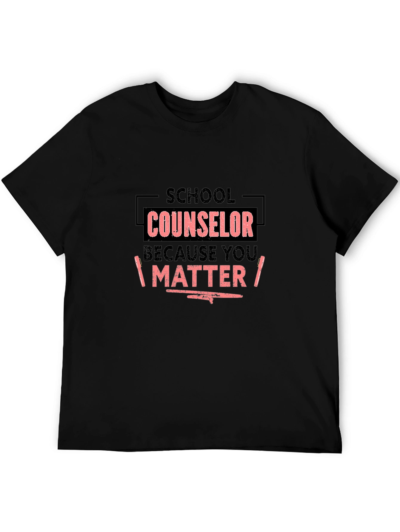 School Counselor T-Shirt - You Matter - Black
