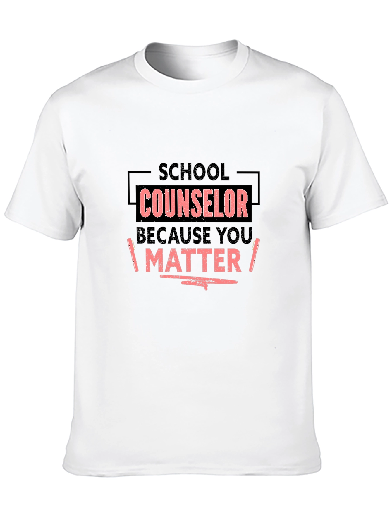 School Counselor T-Shirt - You Matter - Black