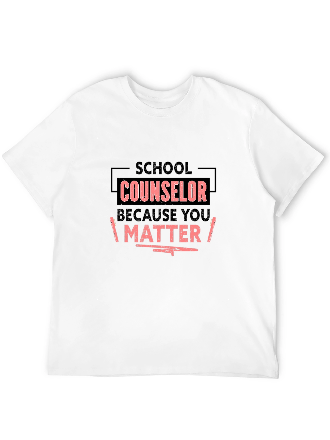 School Counselor T-Shirt - You Matter - Black