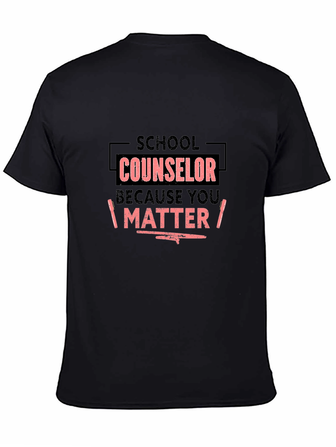 School Counselor T-Shirt - You Matter - Black