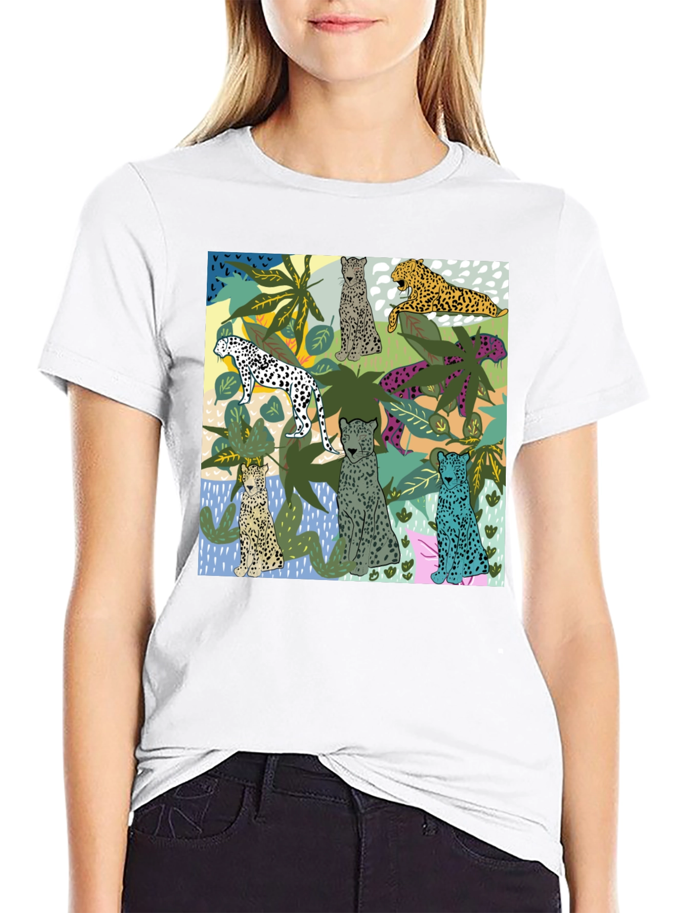Jungle Cats Black T-Shirt