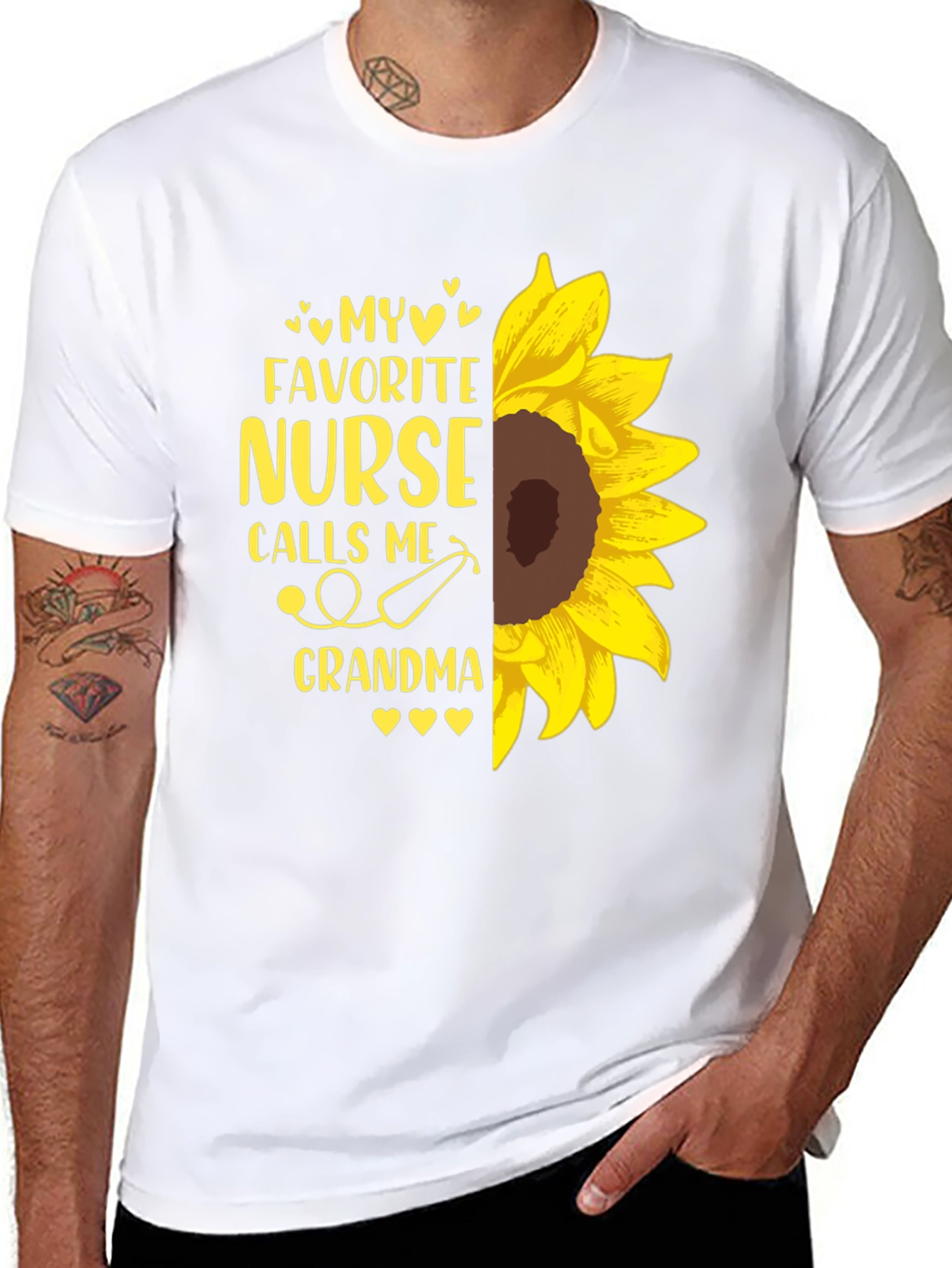 My Favorite Nurse Calls Me Grandma Sunflower T-Shirt