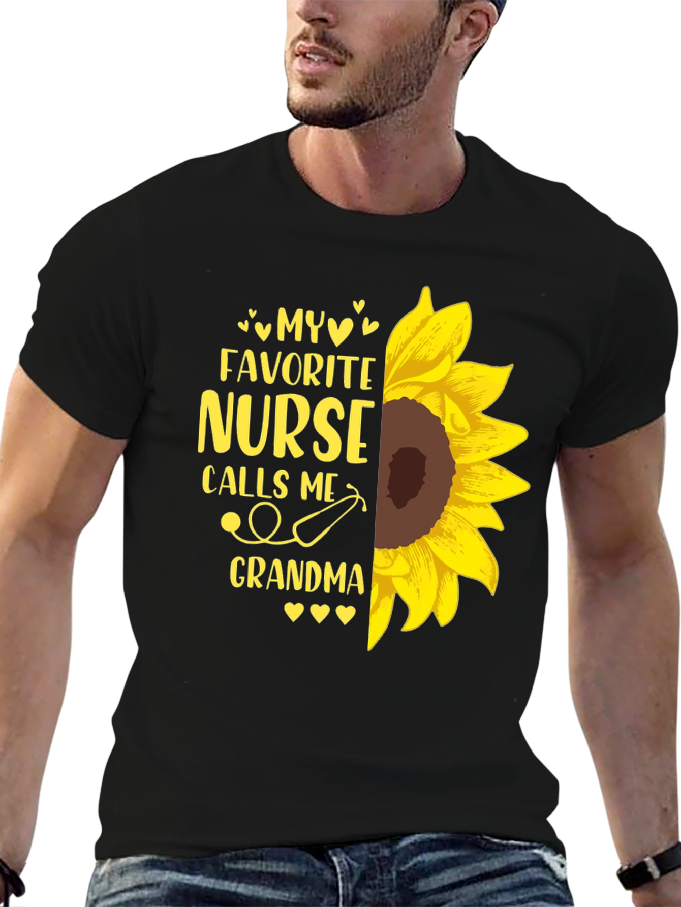 My Favorite Nurse Calls Me Grandma Sunflower T-Shirt