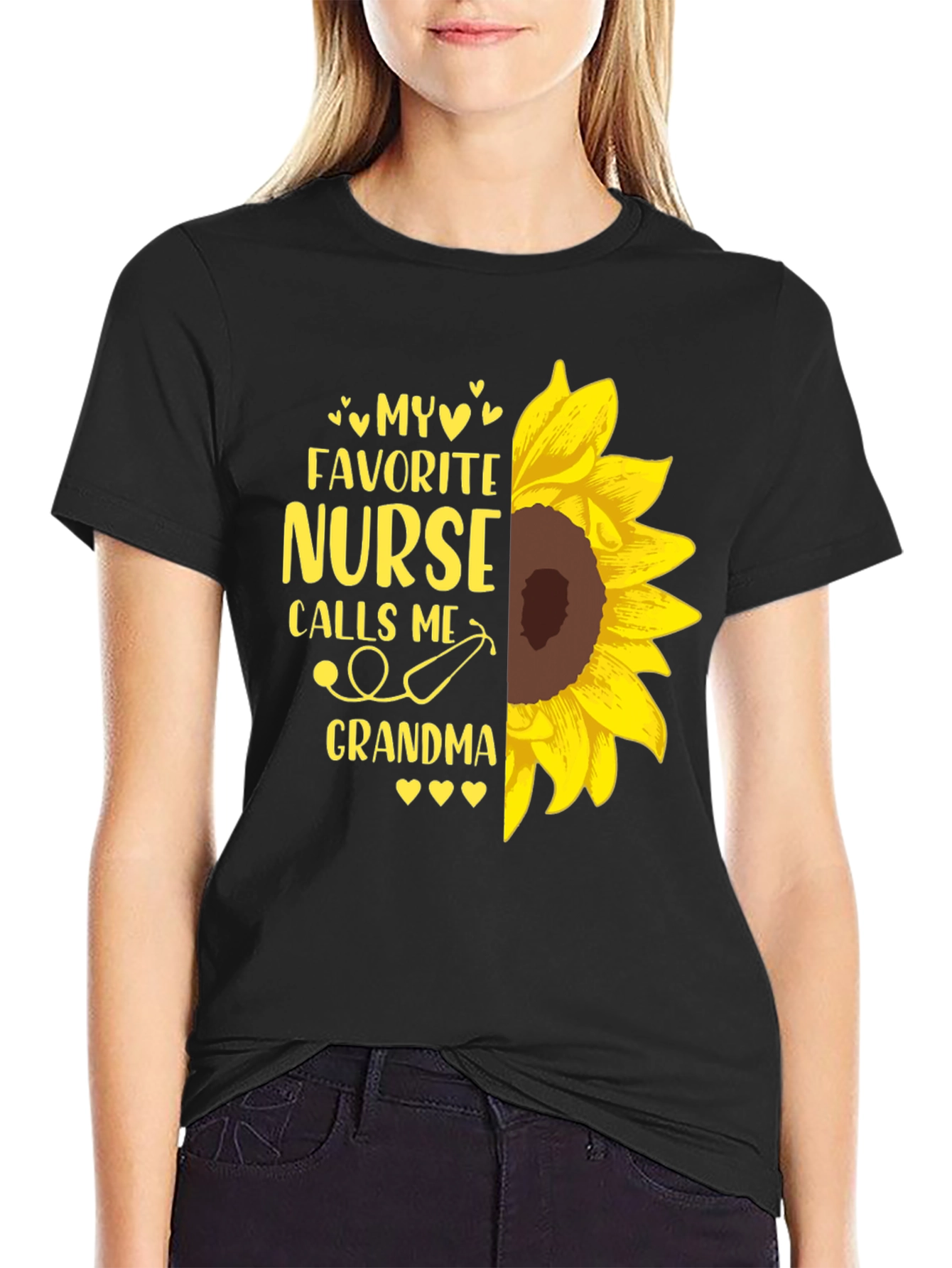 My Favorite Nurse Calls Me Grandma Sunflower T-Shirt