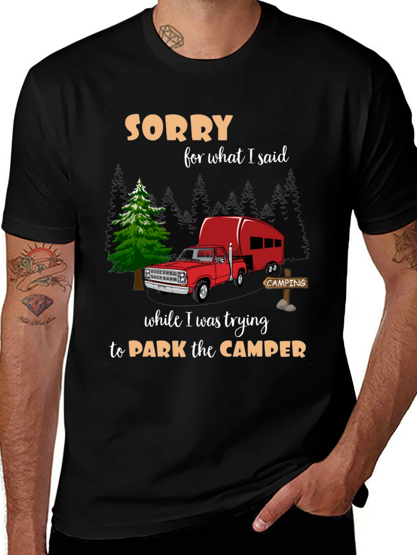 Sorry Camping T-Shirt