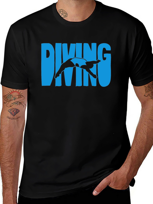 Diving T-Shirt - Cool Diver Silhouette Tee