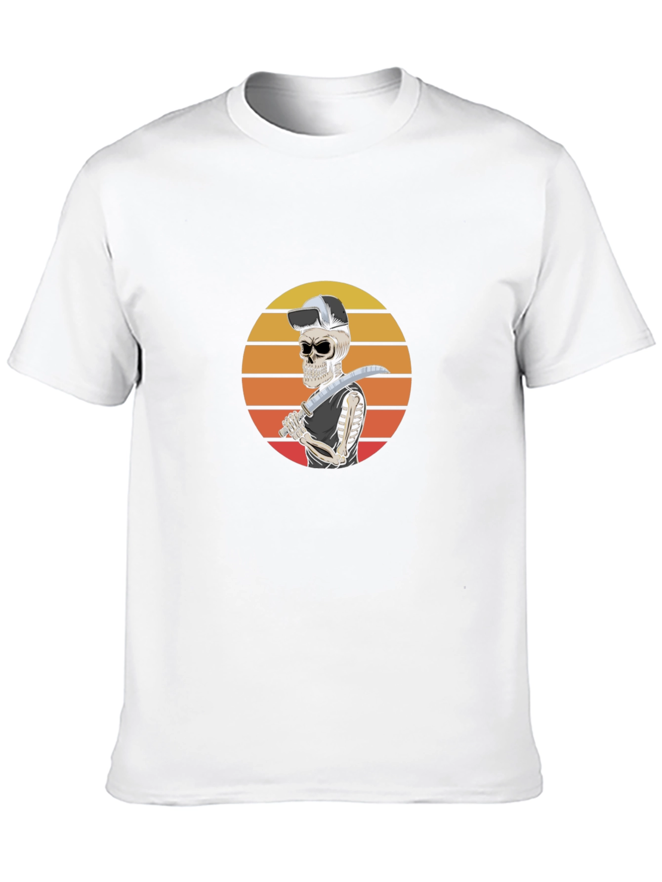 Sunset Skeleton Sword T-Shirt