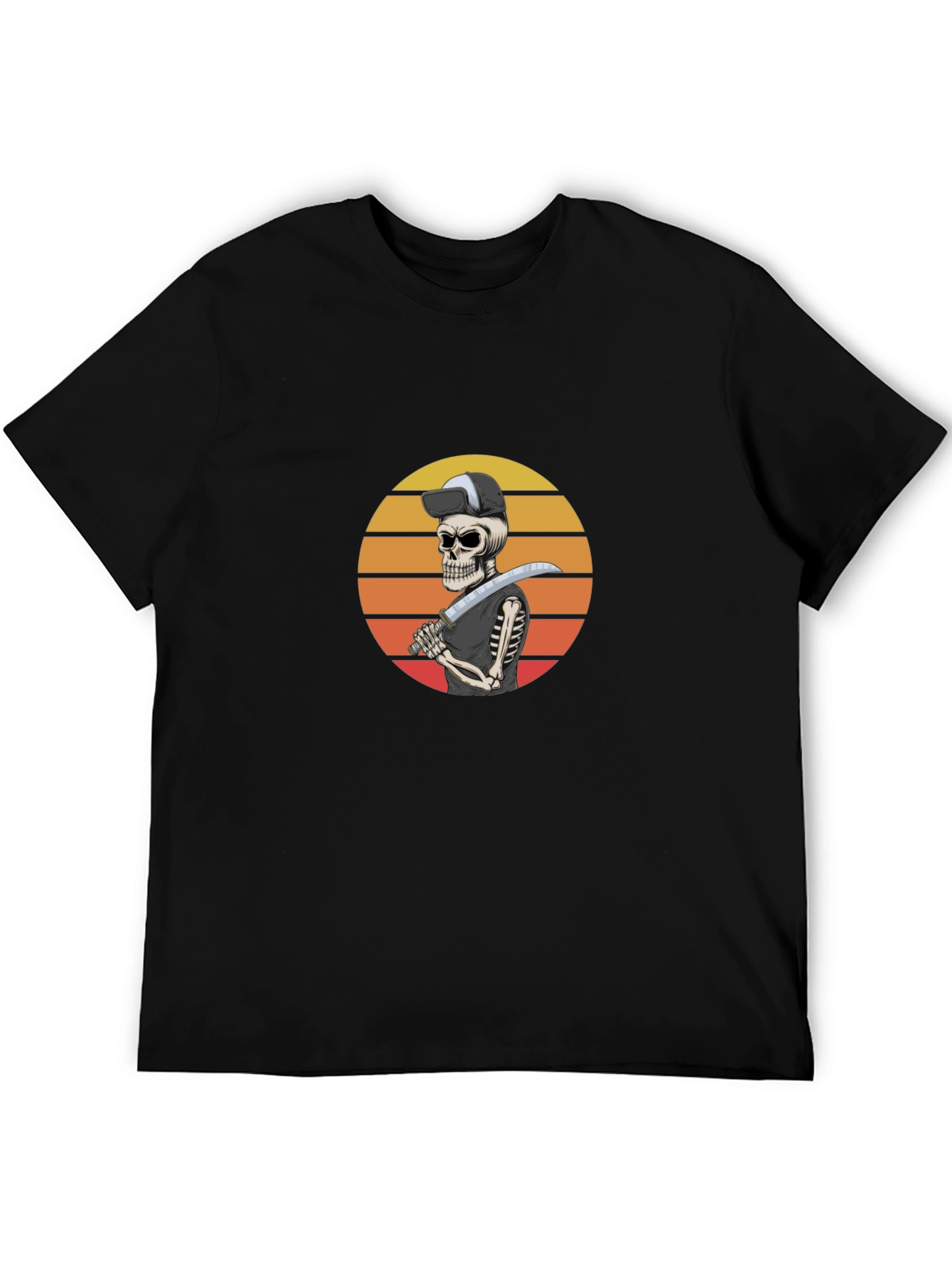 Sunset Skeleton Sword T-Shirt