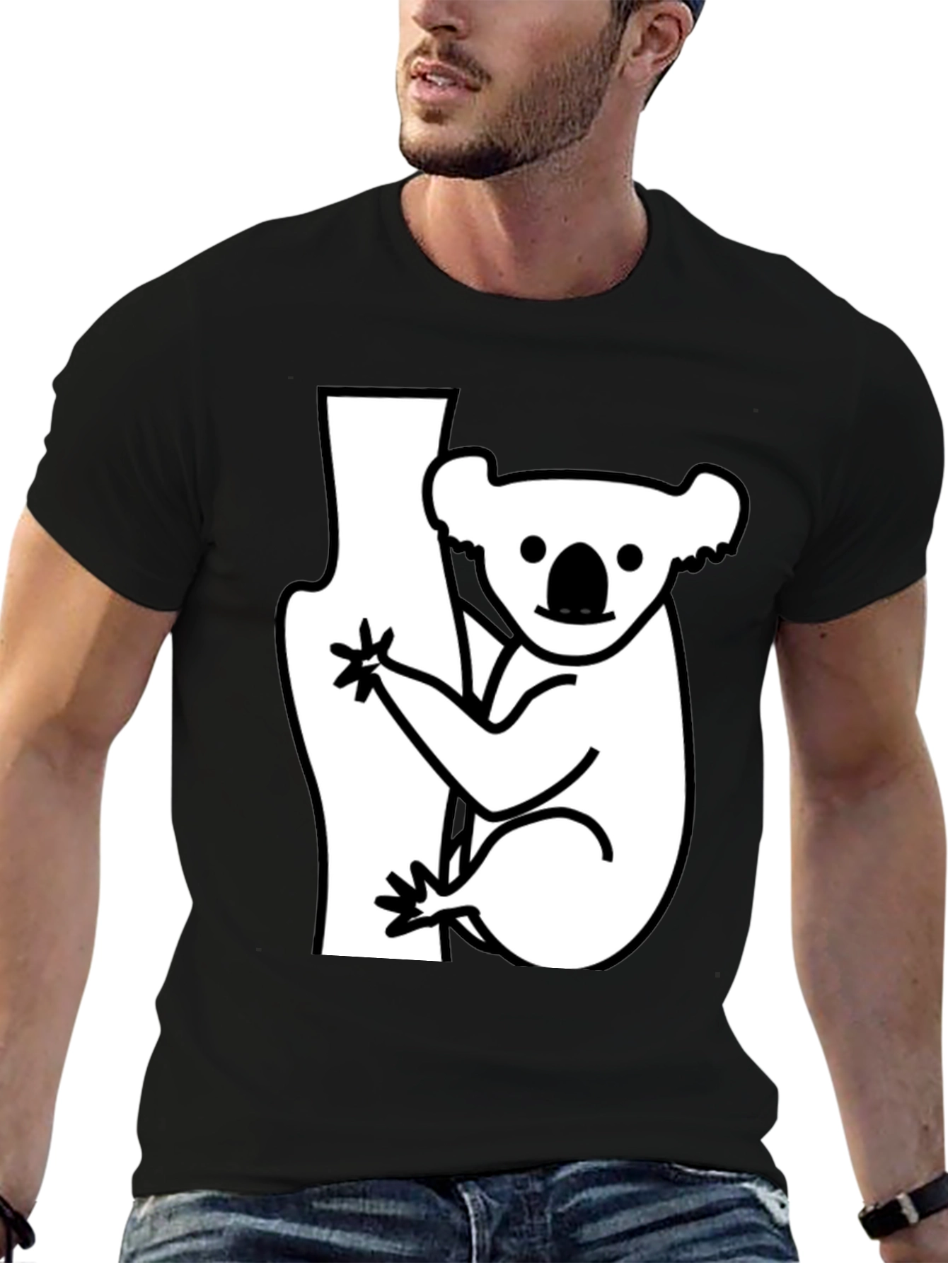 Koala Graphic Tee - Casual Comfort