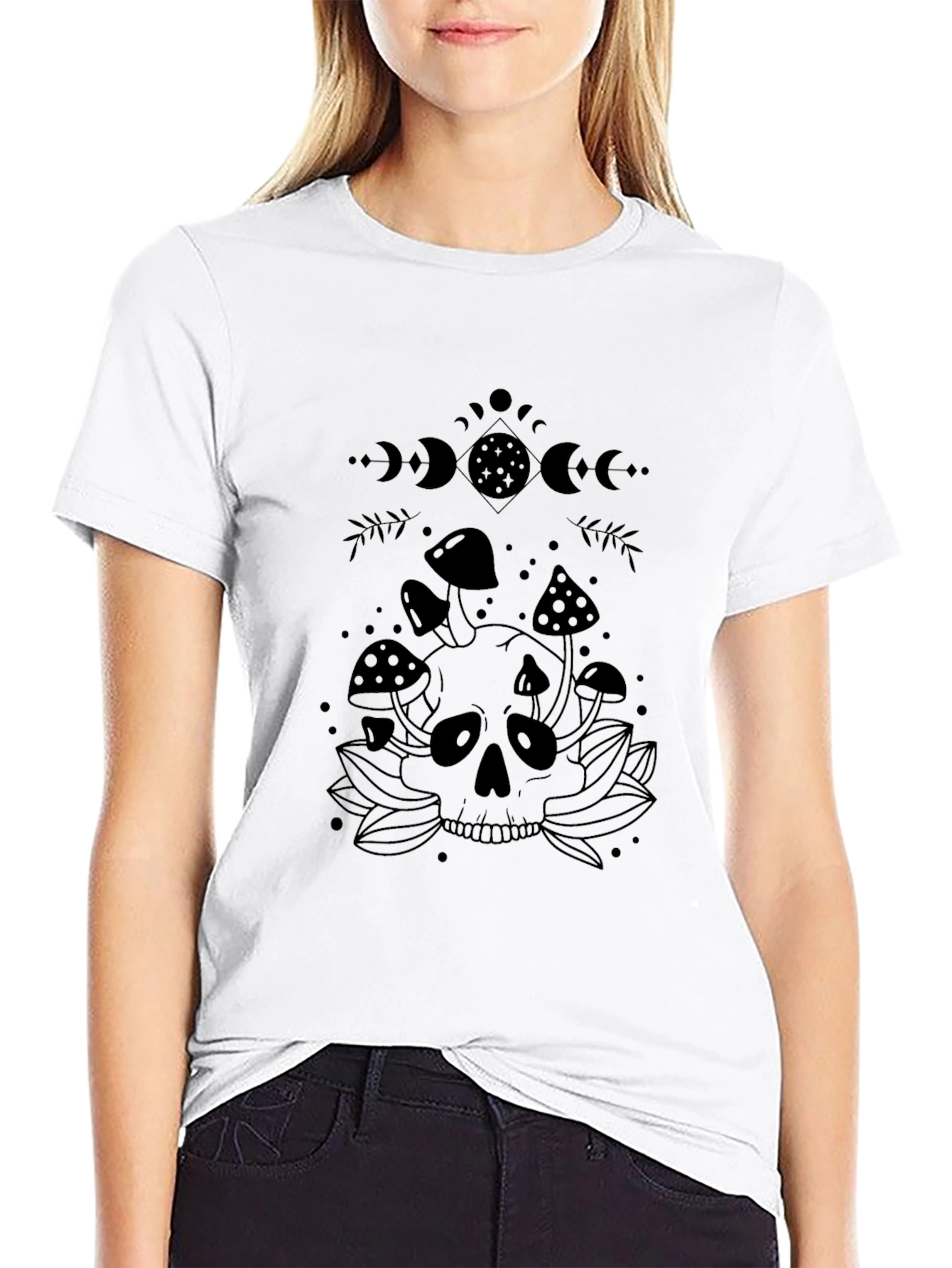 Skull & Mushroom Graphic Tee