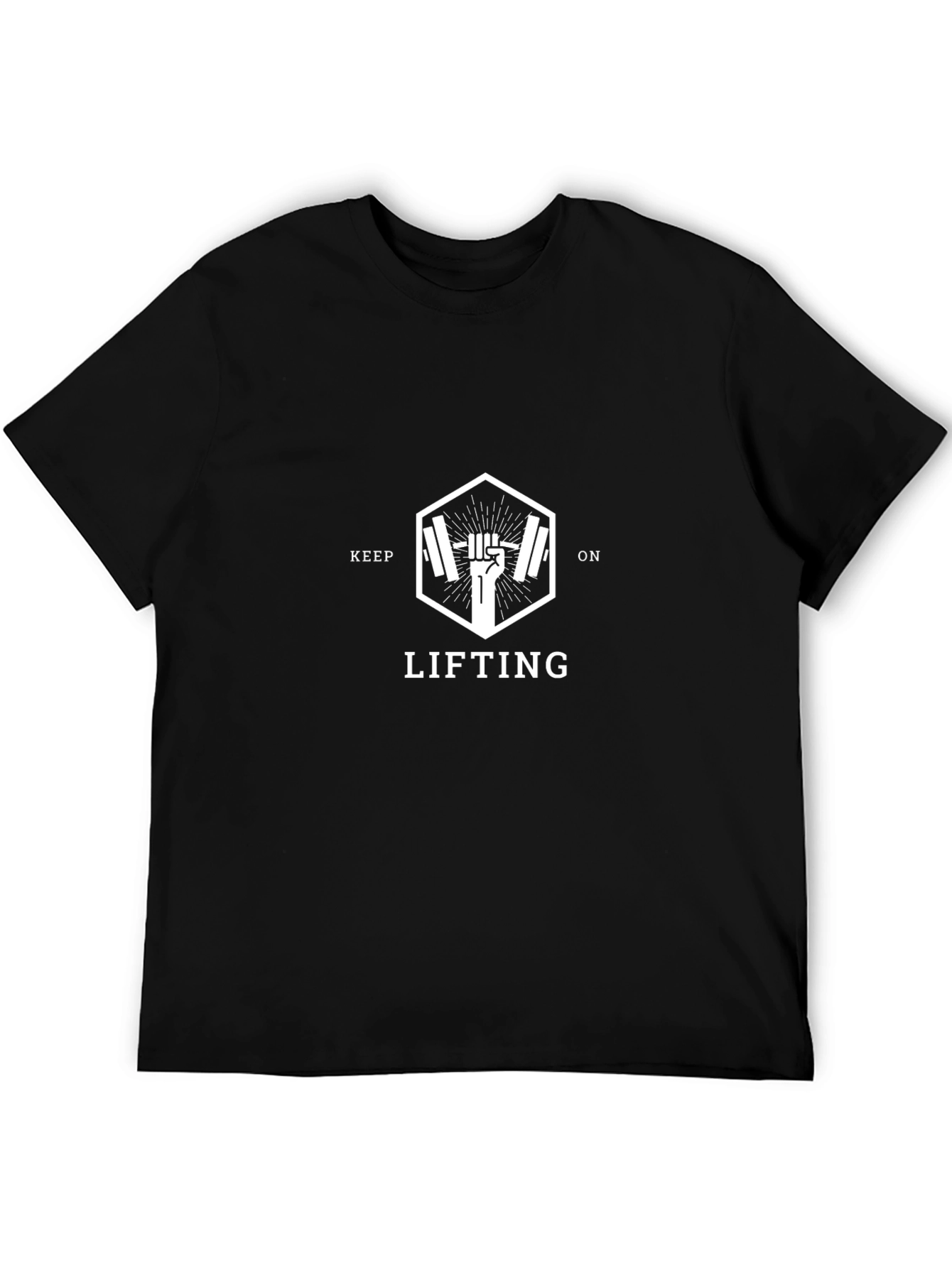 Keep Lifting Graphic Tee - Black