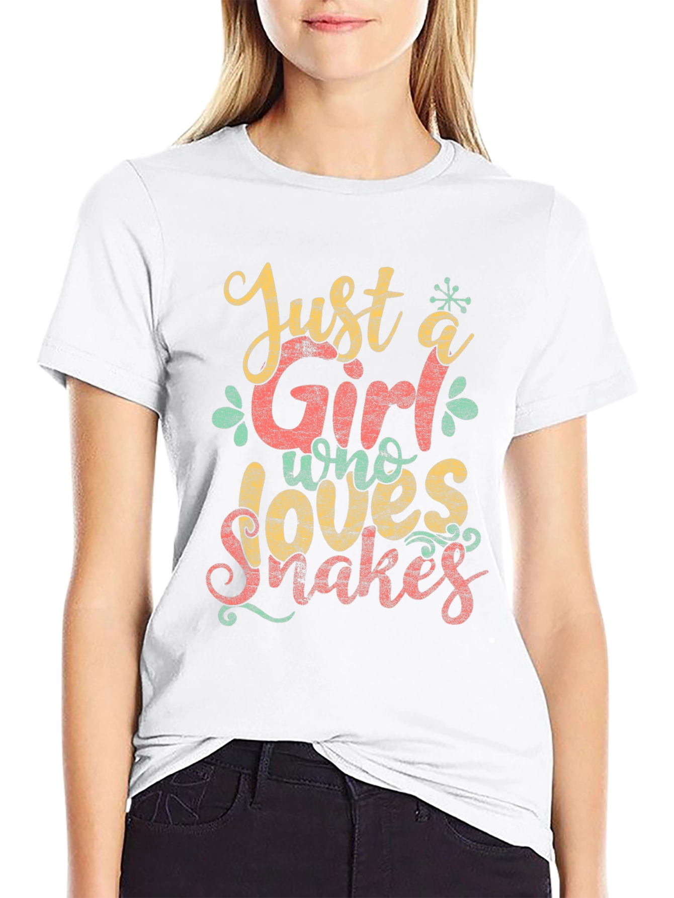 Just a Girl Who Loves Snakes Graphic T-Shirt