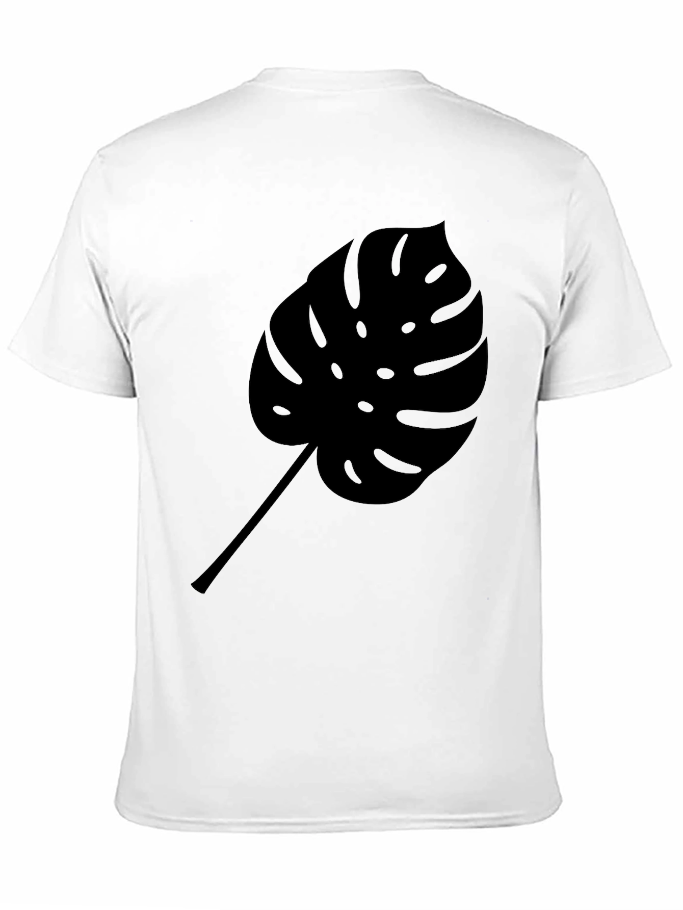 Monstera Leaf Graphic Black T-Shirt