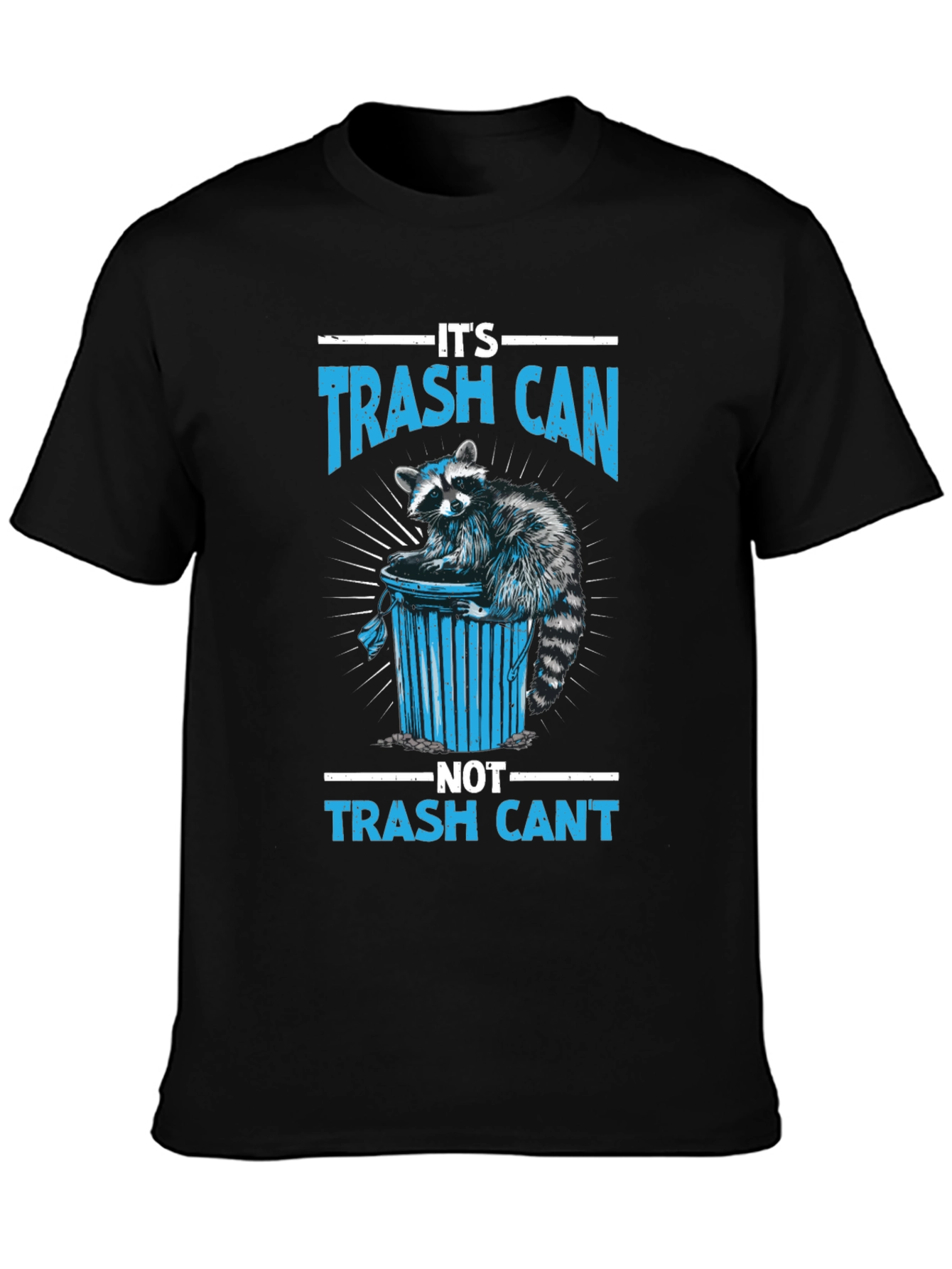 Trash Can Raccoon Graphic Tee - Funny T-Shirt