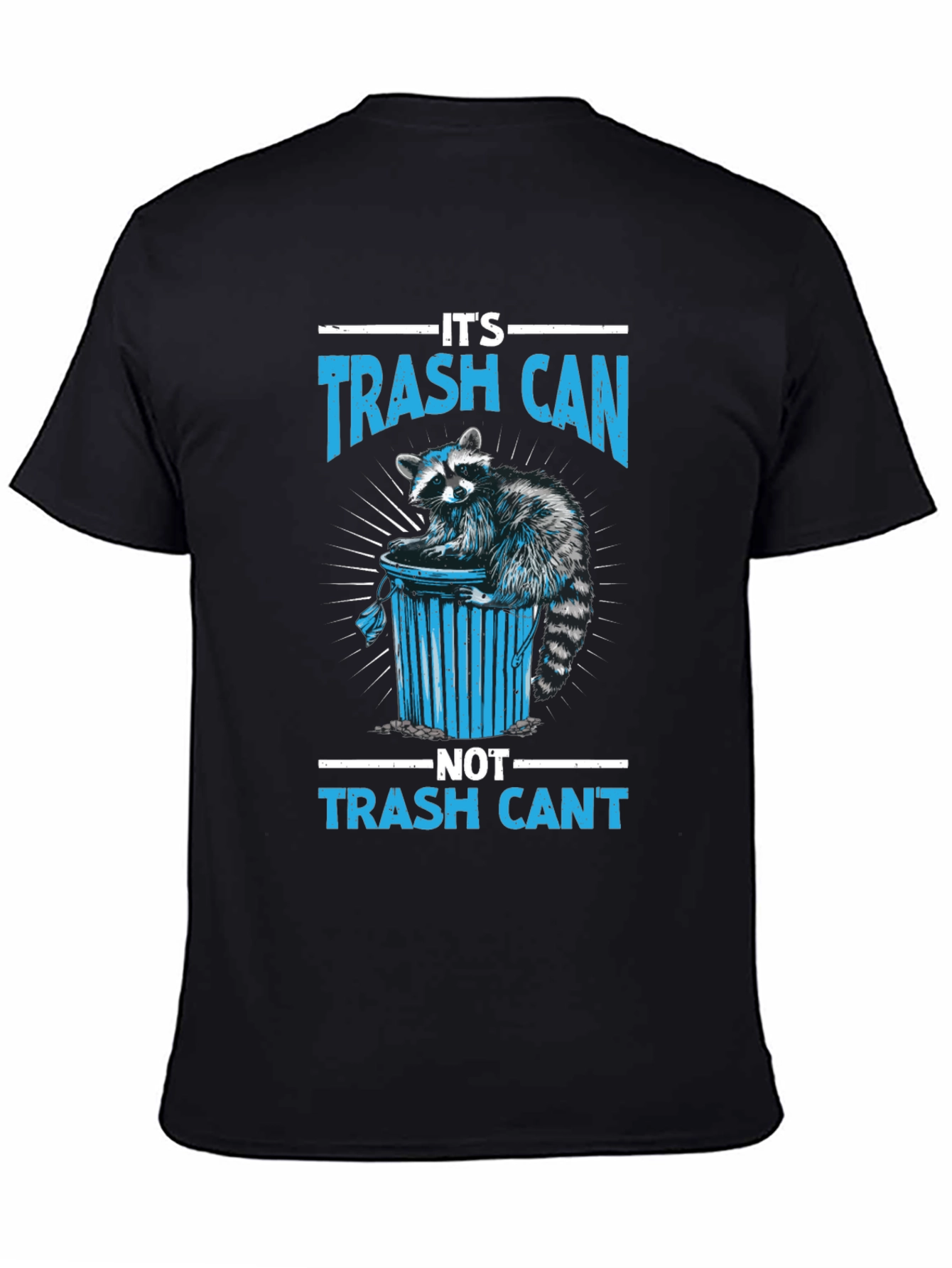 Trash Can Raccoon Graphic Tee - Funny T-Shirt