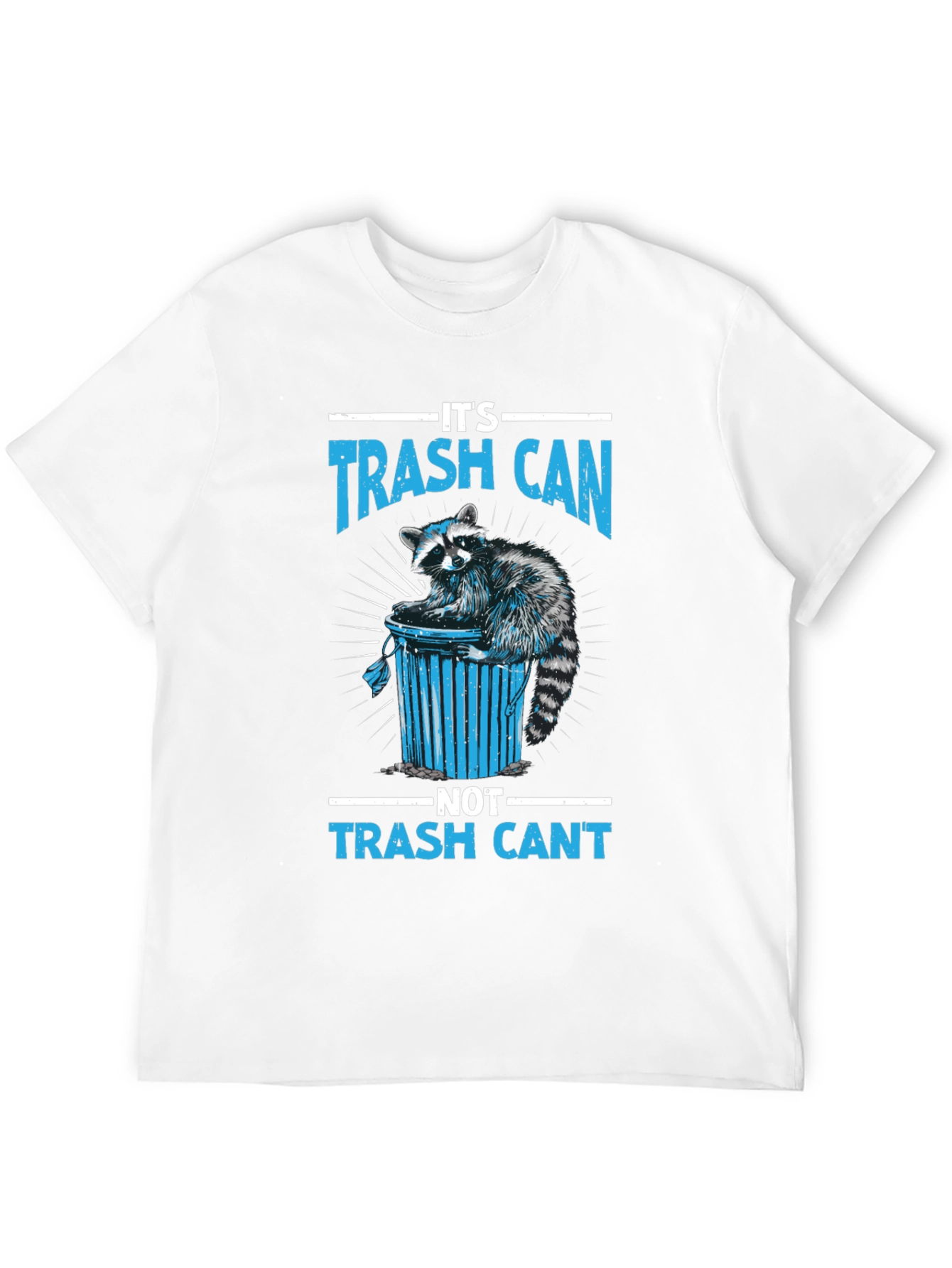 Trash Can Raccoon Graphic Tee - Funny T-Shirt