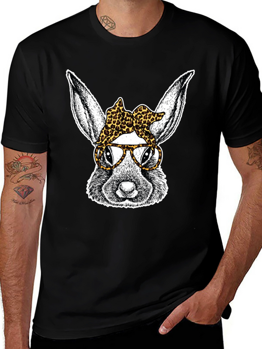 Bunny with Leopard Bandana T-Shirt