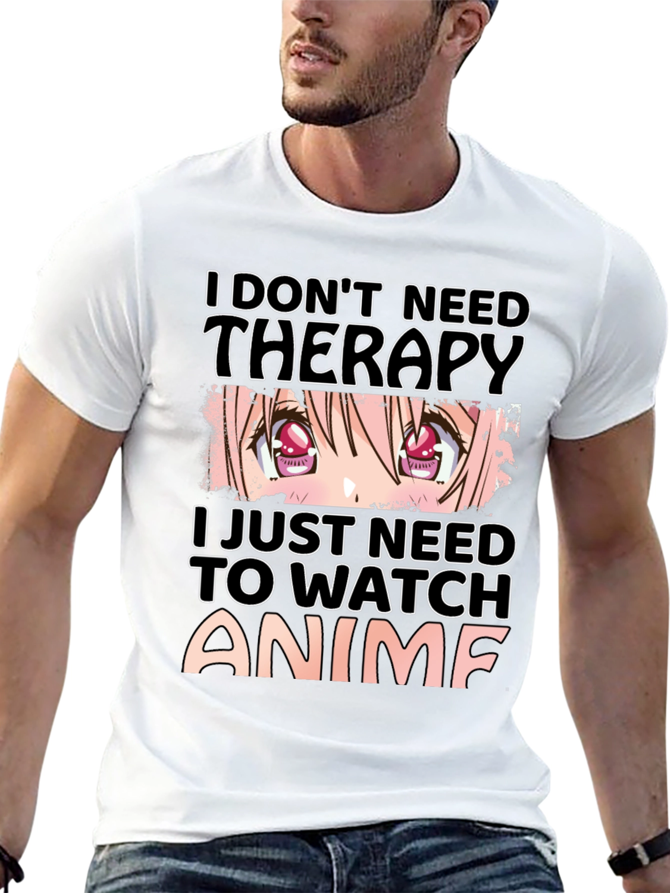 Anime Therapy T-Shirt - Soft Cotton Graphic Tee