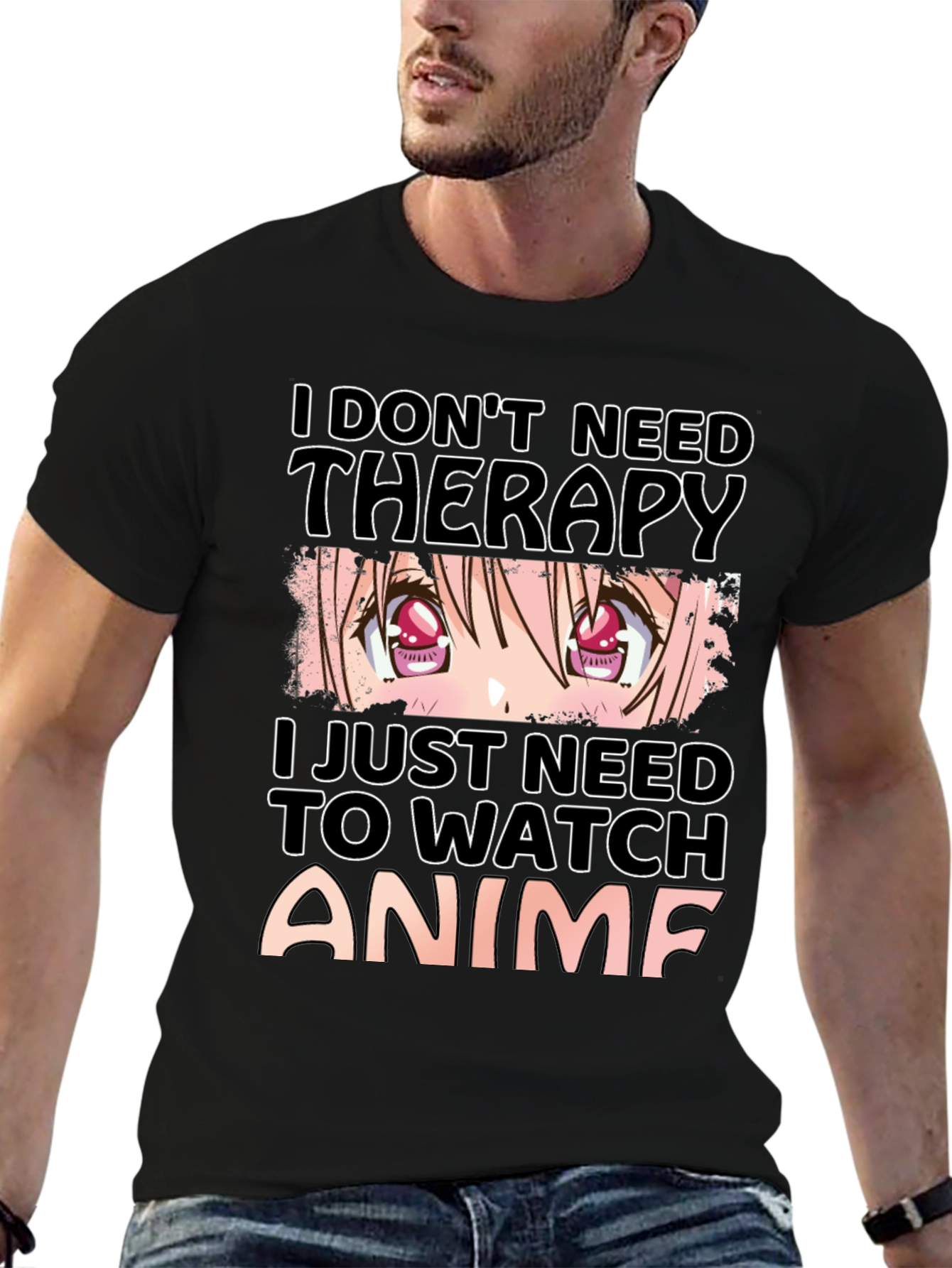 Anime Therapy T-Shirt - Soft Cotton Graphic Tee