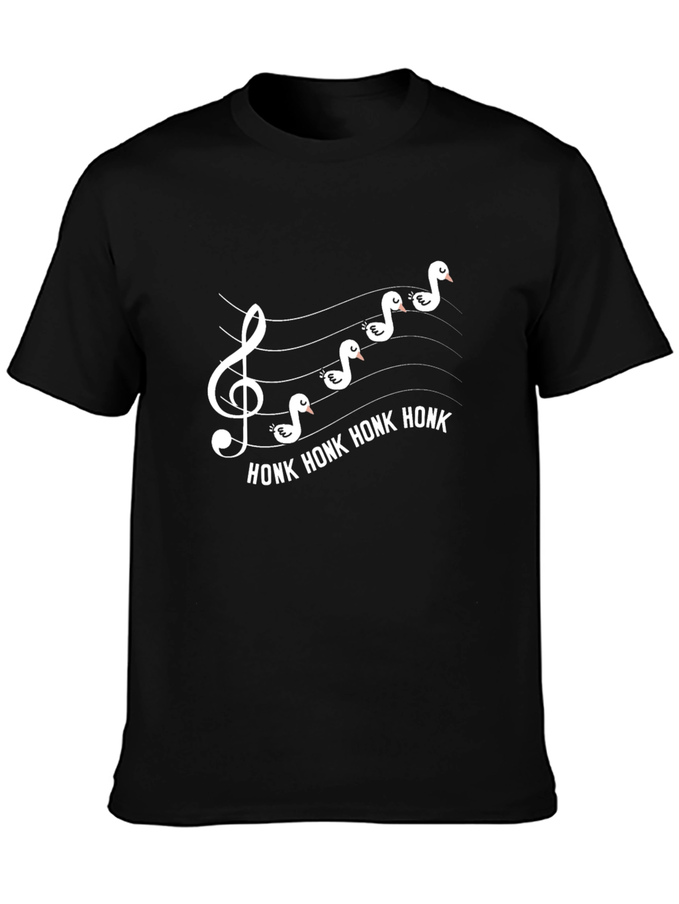 Honk! Goose Music Staff T-Shirt