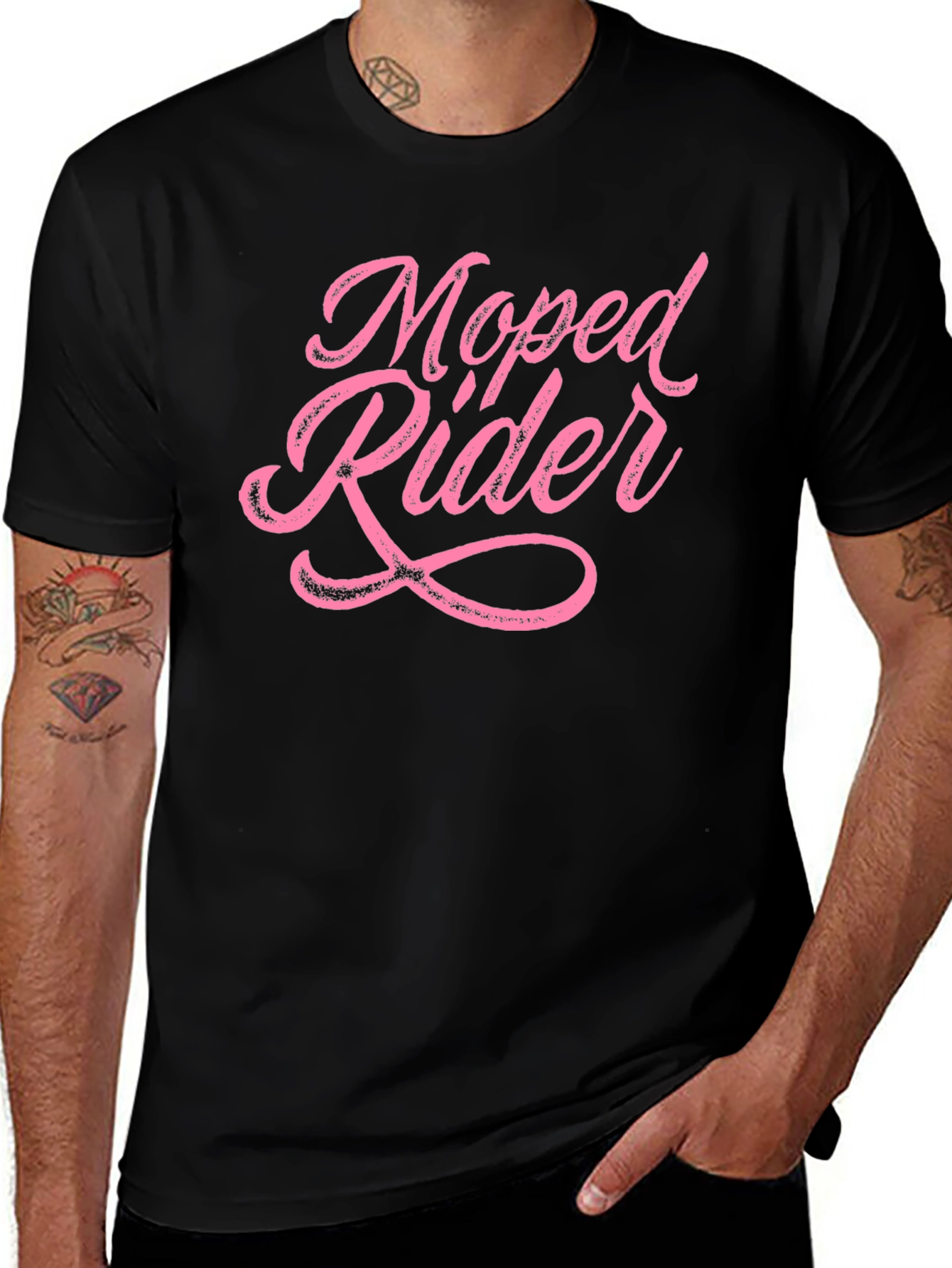 Moped Rider Graphic Tee