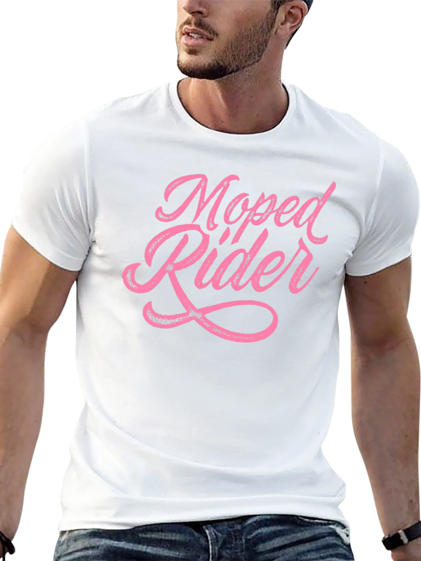 Moped Rider Graphic Tee