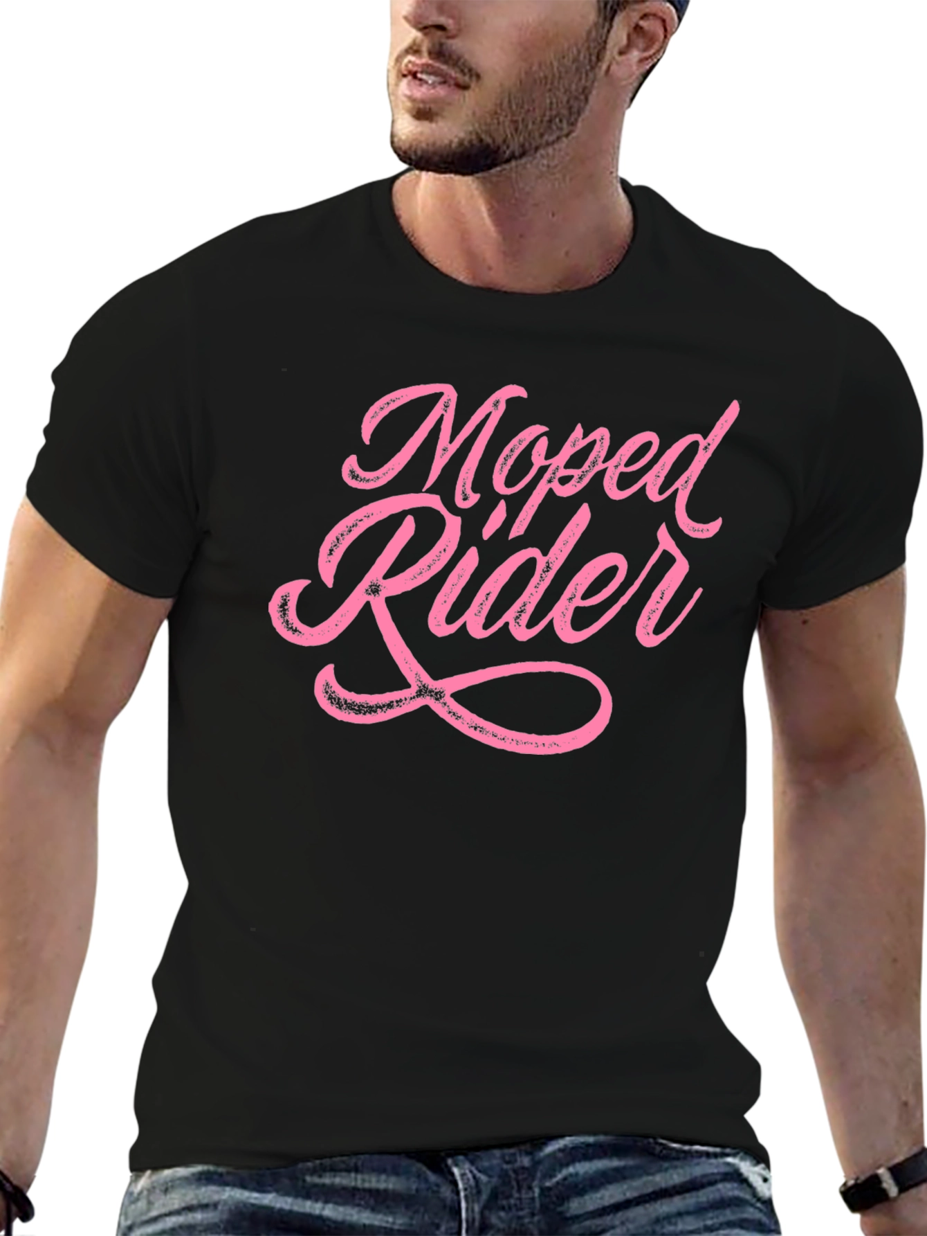 Moped Rider Graphic Tee